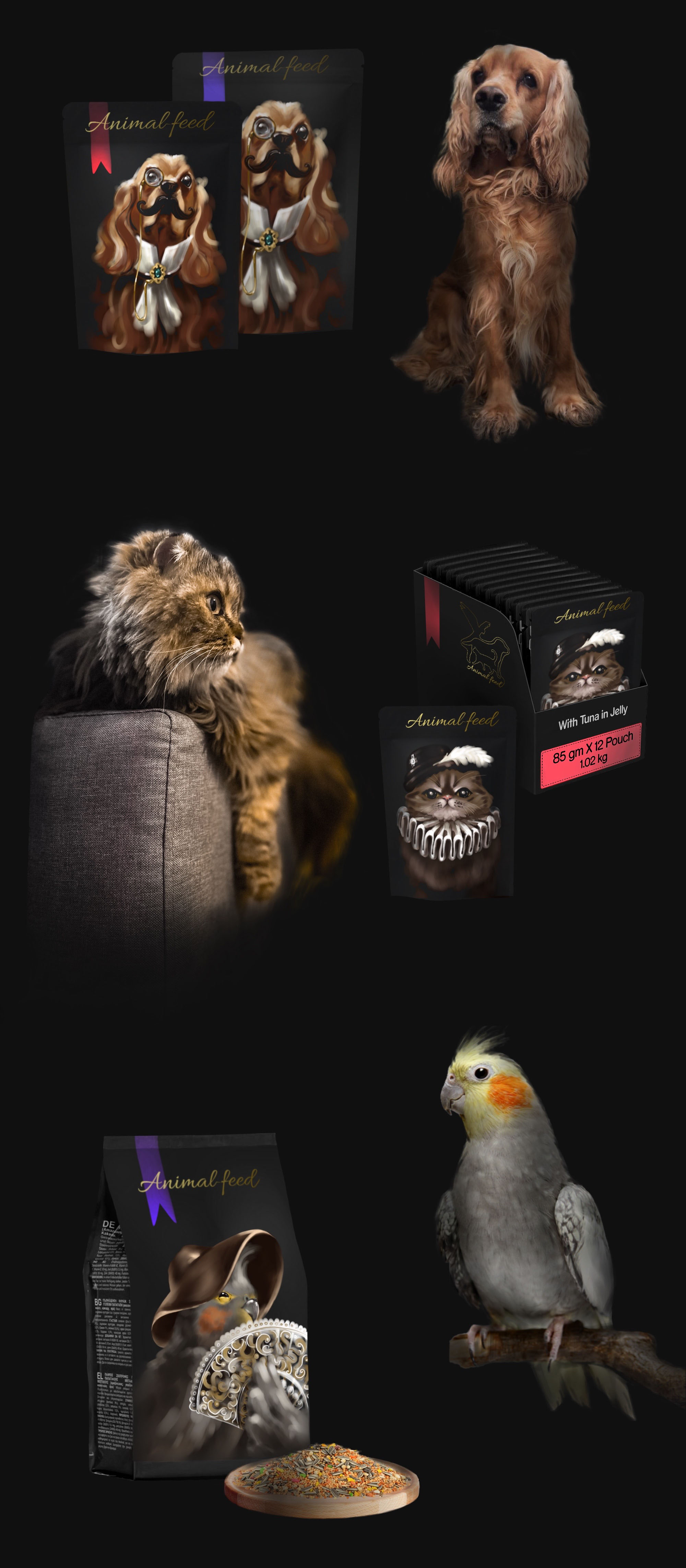 Animal feed — Изображение №3 — Брендинг, Иллюстрация на Dprofile