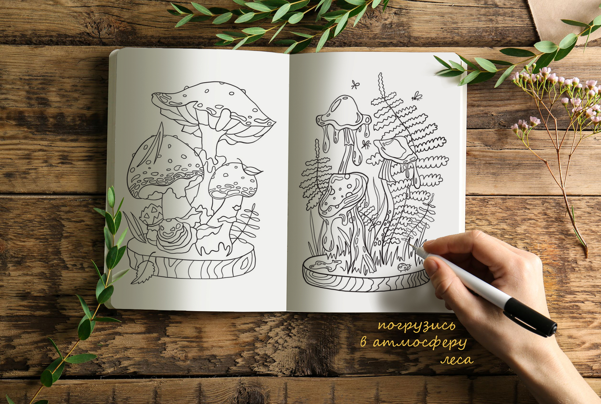 Раскрась лес — Изображение №2 — Иллюстрация на Dprofile