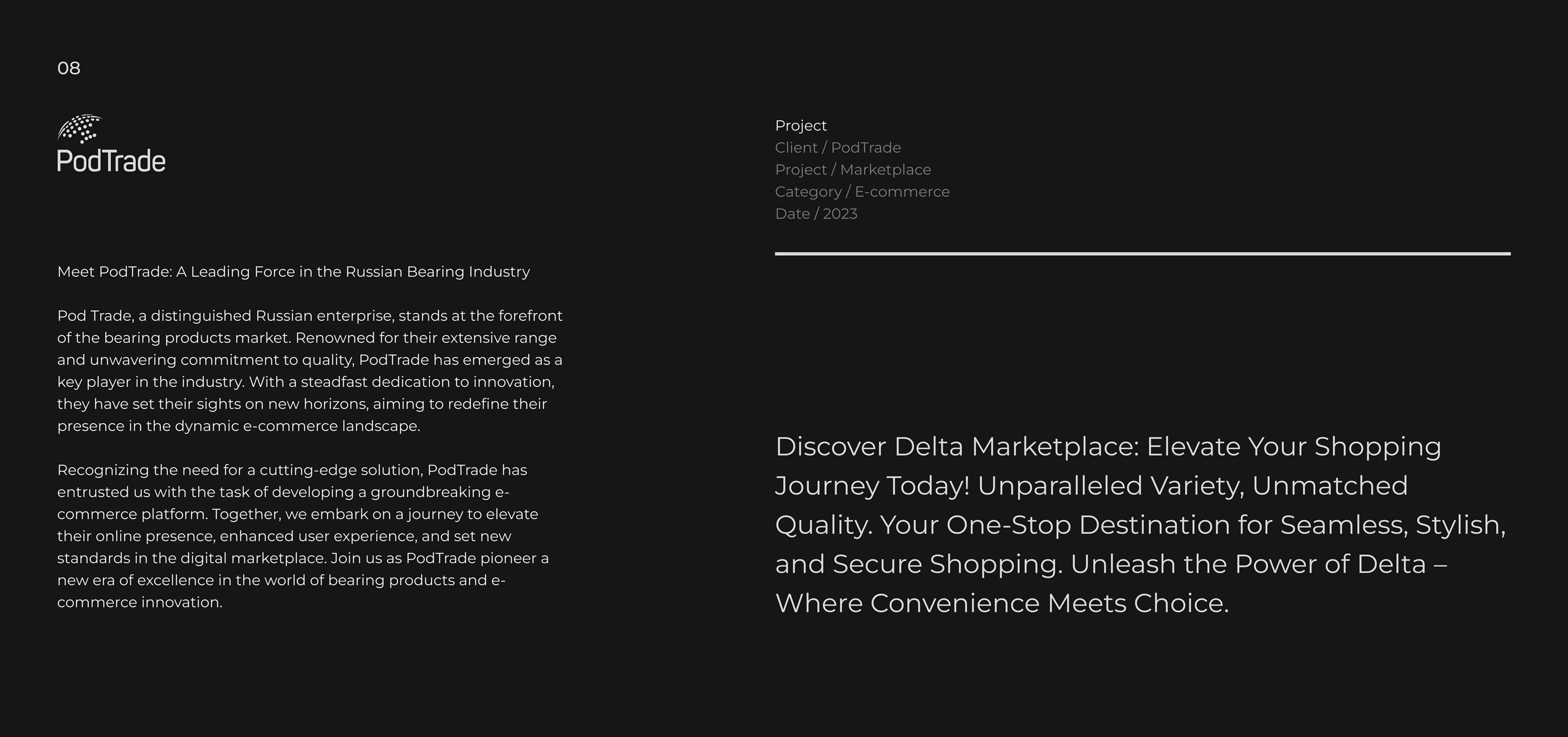 Delta E-commerce Marketplace — Изображение №8 — Интерфейсы на Dprofile