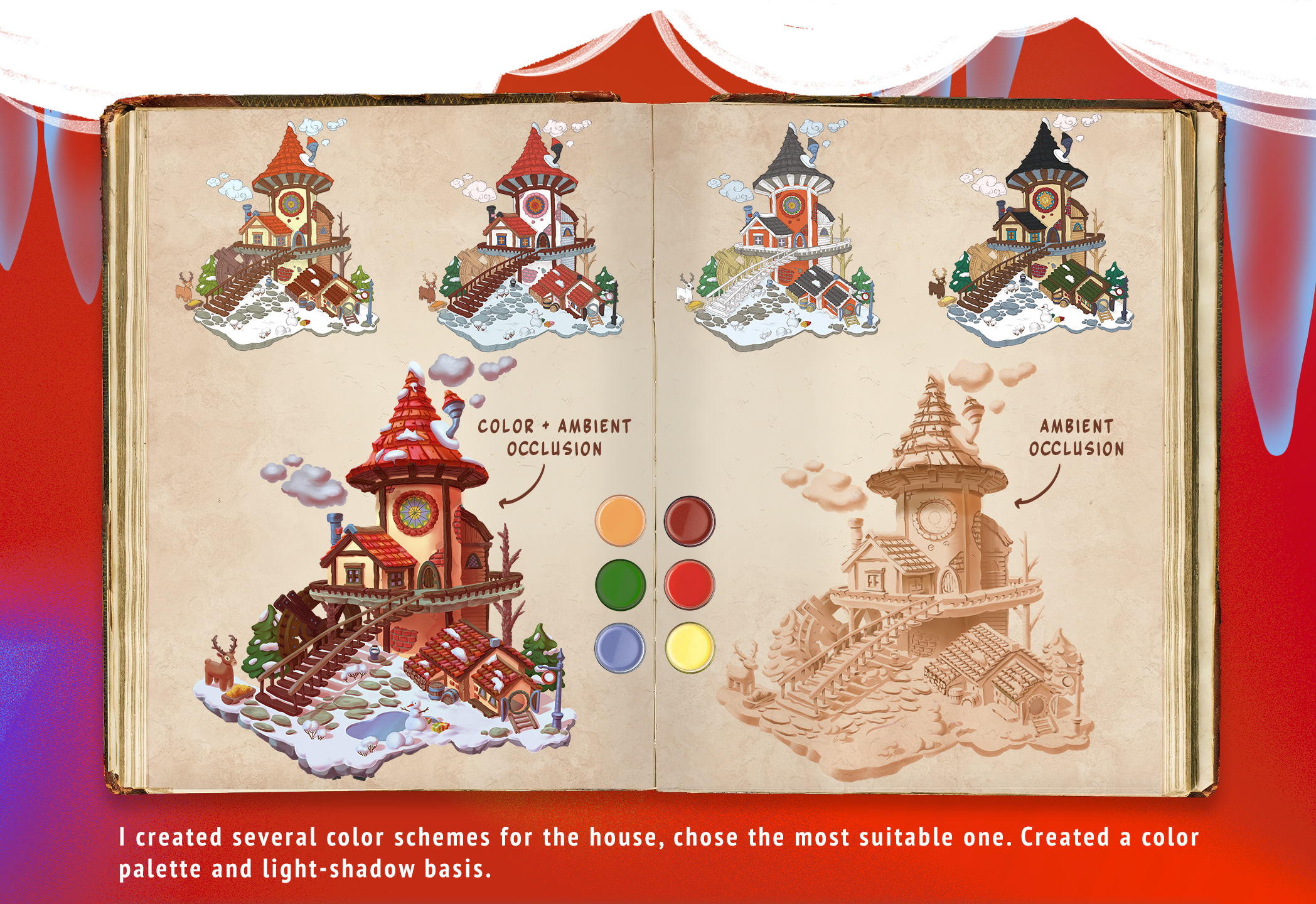 Children's book cover illustrations | Estate of Santa — Изображение №4 — Иллюстрация, Графика на Dprofile