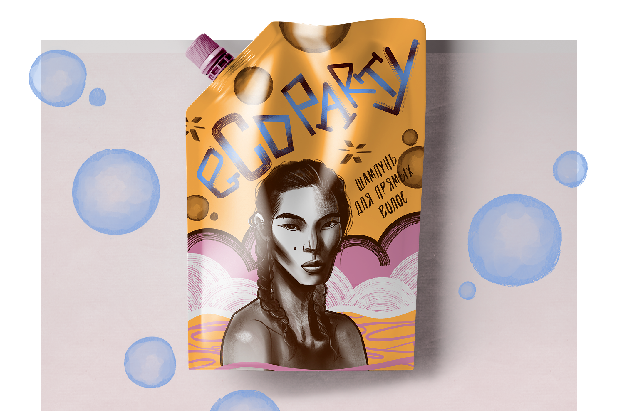 PACKAGING of the SHAMPOO | Illustration | Lettering — Изображение №5 — Брендинг, Иллюстрация, Графика на Dprofile