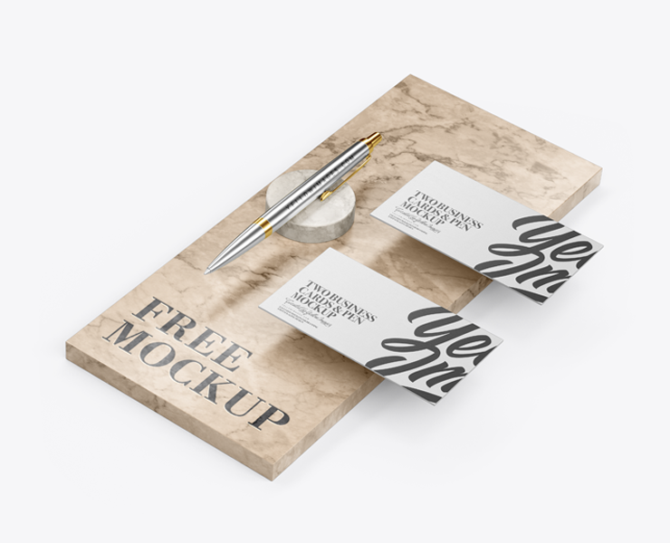 FREE Business Cards Mockup — Графика на Dprofile
