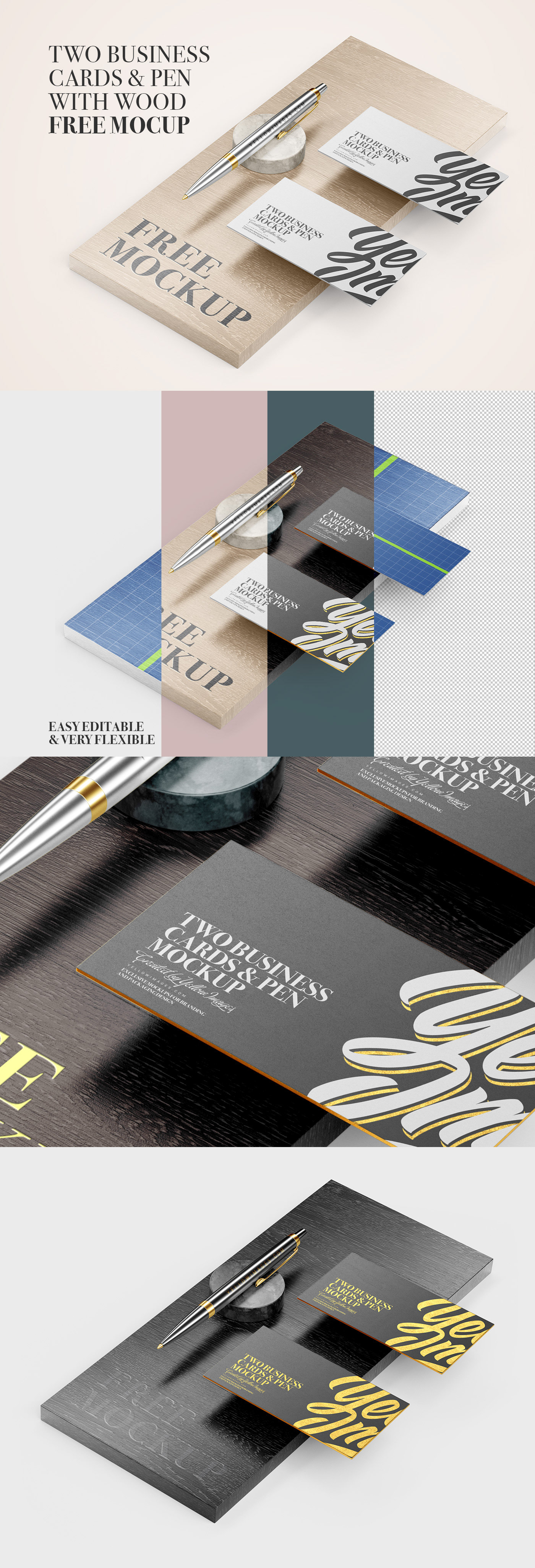 FREE Business Cards Mockup — Изображение №1 — Графика на Dprofile