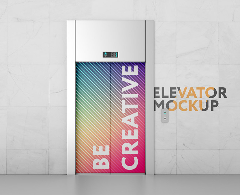 Elevator Mockup — Графика, 3D на Dprofile