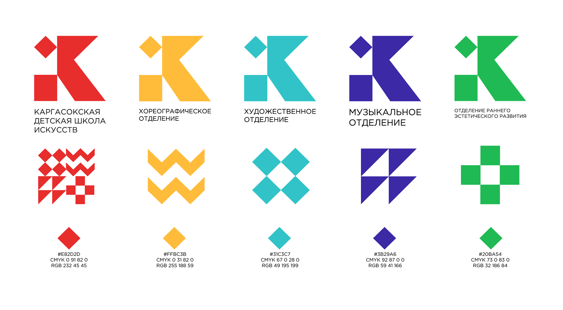 Каргасокская детская школа искусств — айдентика — Изображение №3 — Брендинг, Графика на Dprofile