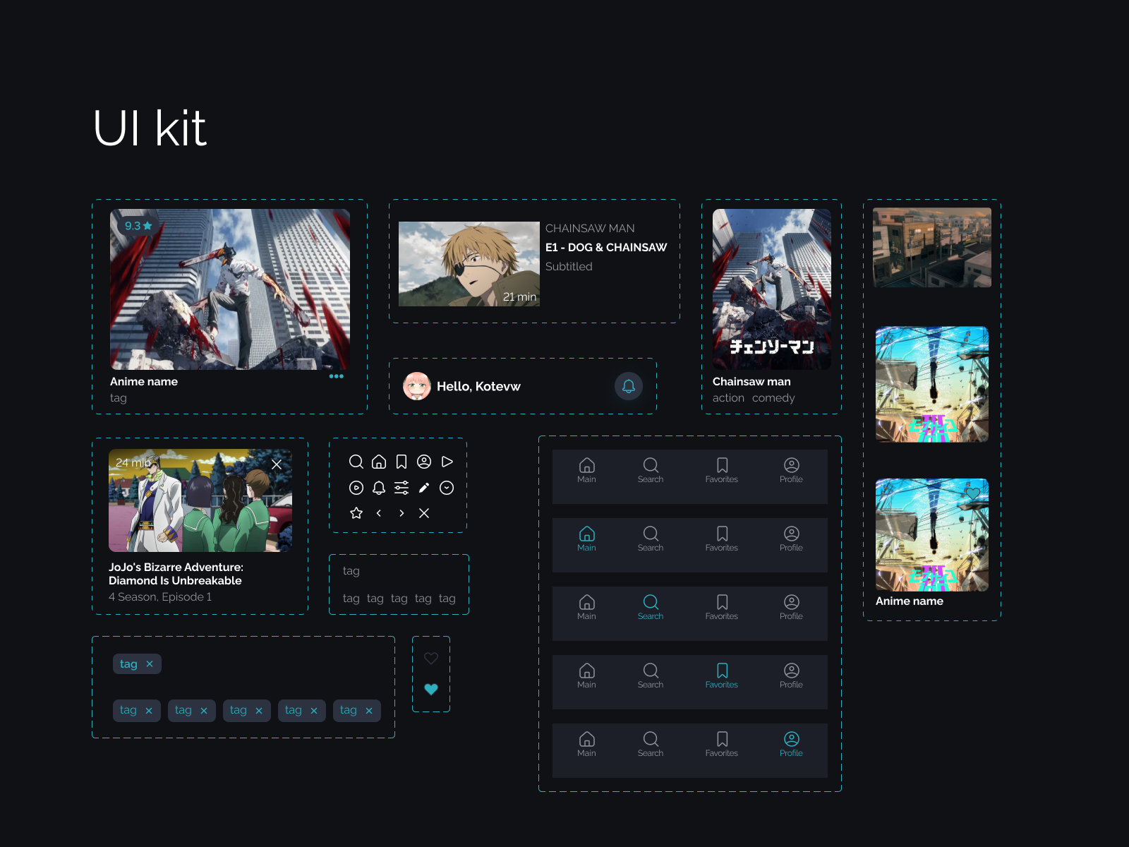 Anime streaming service — Изображение №4 — Интерфейсы на Dprofile