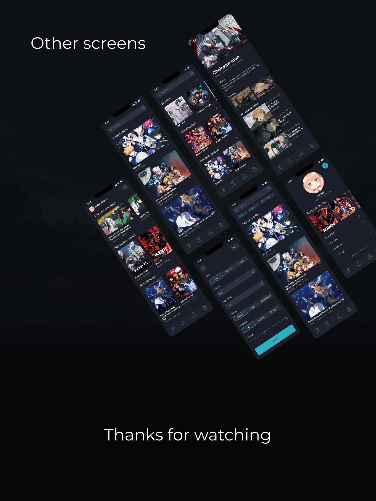 Anime streaming service — Изображение №8 — Интерфейсы на Dprofile