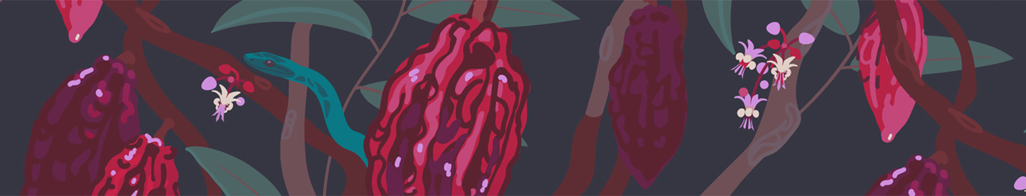 Шоколадное дерево. Бесшовный паттерн — Изображение №7 — Иллюстрация, Графика на Dprofile