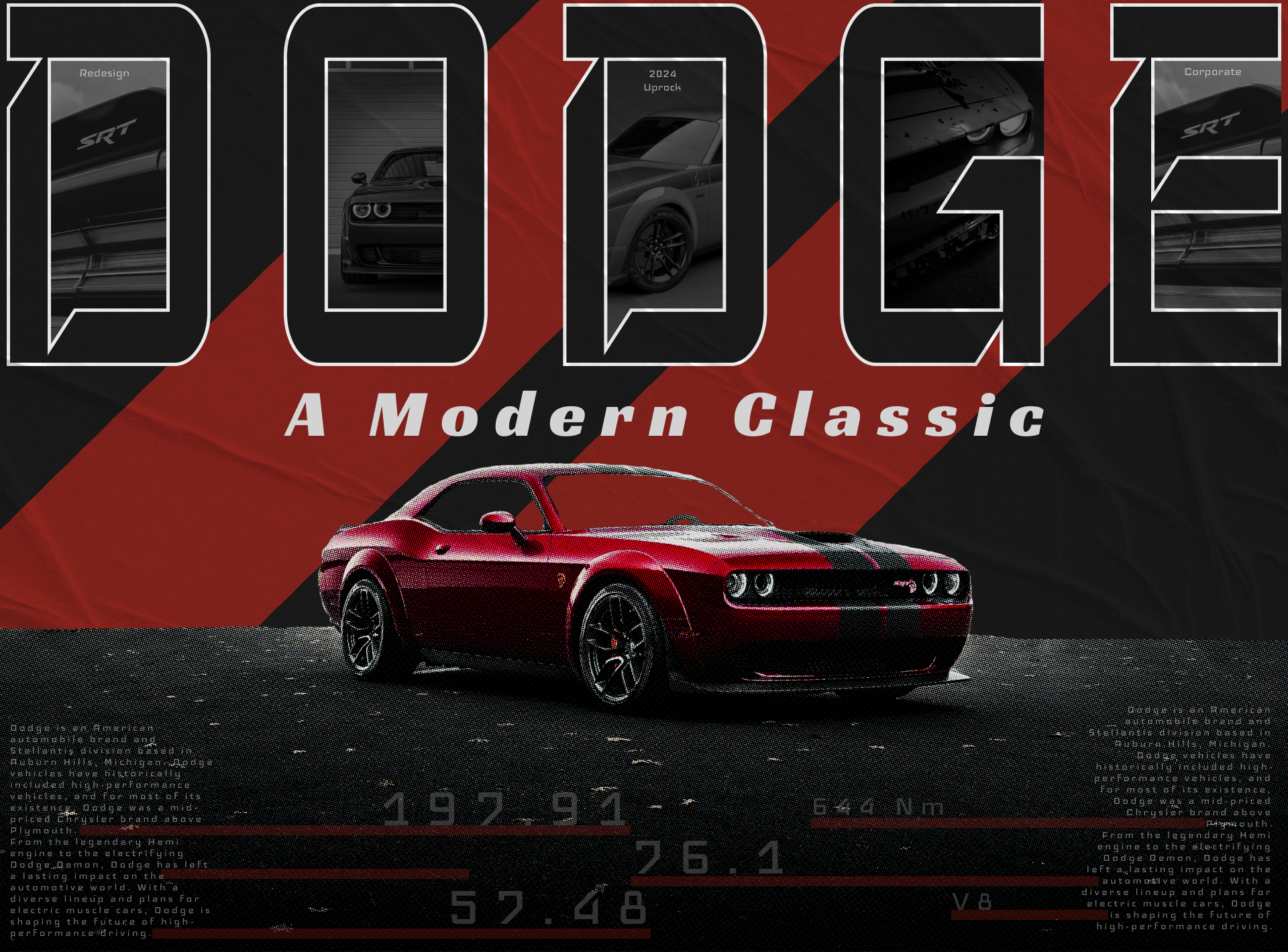 DODGE/CORPORATE WEBSITE REDESIGN — Изображение №1 — Интерфейсы, Анимация на Dprofile