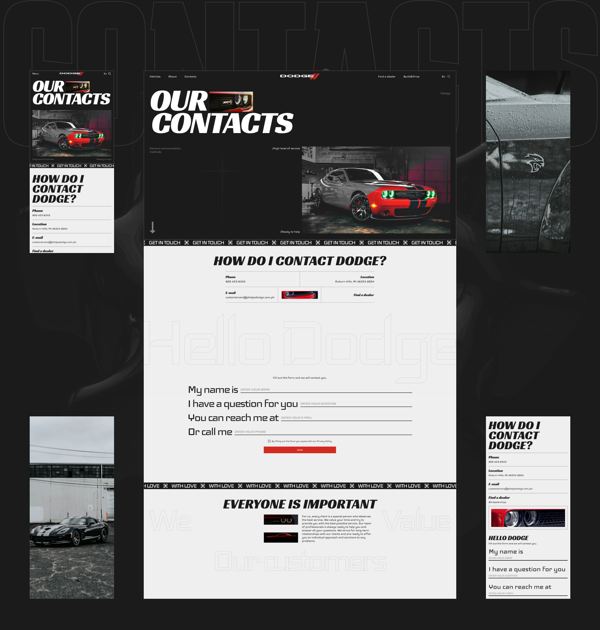 DODGE/CORPORATE WEBSITE REDESIGN — Изображение №16 — Интерфейсы, Анимация на Dprofile