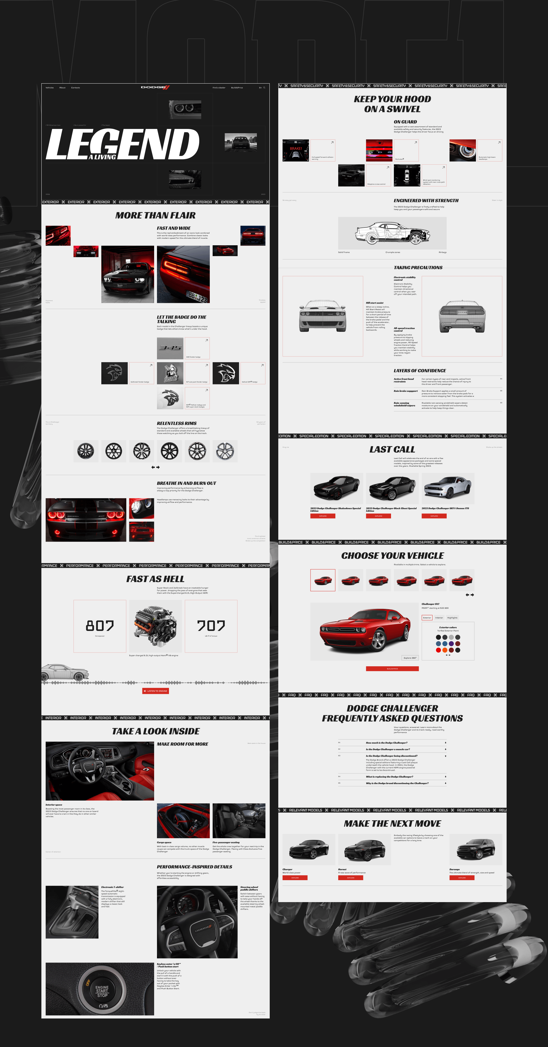 DODGE/CORPORATE WEBSITE REDESIGN — Изображение №6 — Интерфейсы, Анимация на Dprofile