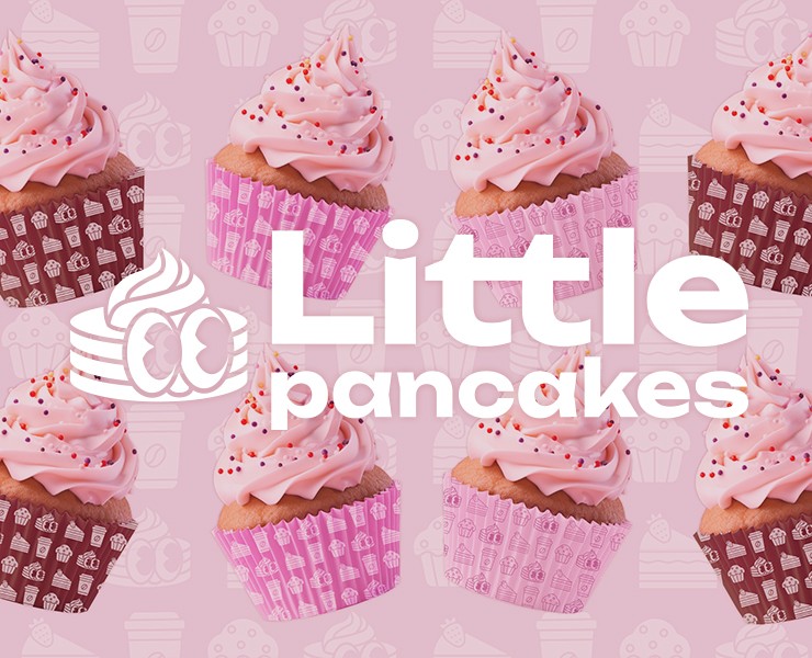 Логотип, фирменный стиль, кофейня "Little Pancakes" — Брендинг, Графика на Dprofile