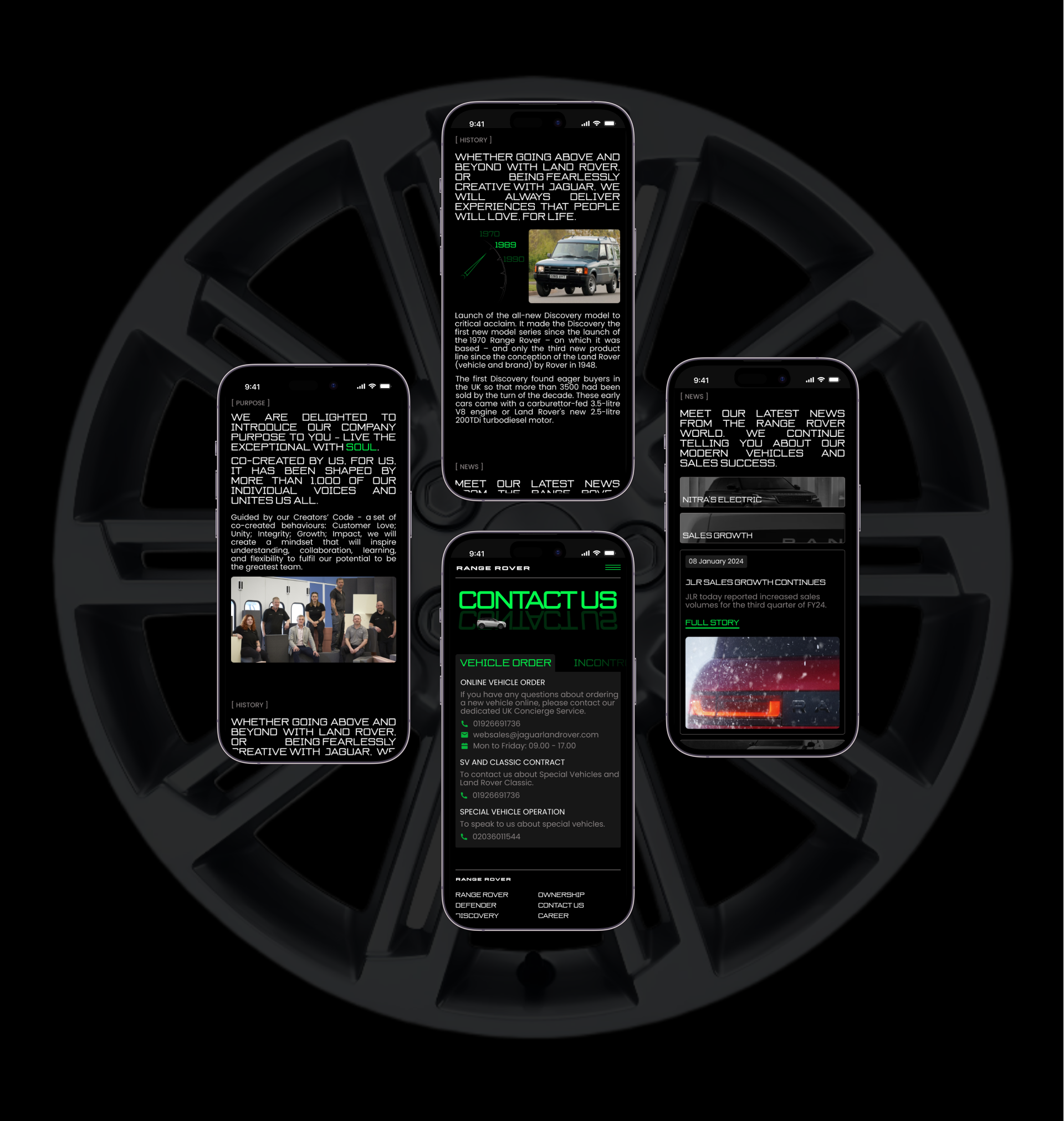 Range Rover | Corporate Website — Изображение №13 — Интерфейсы на Dprofile