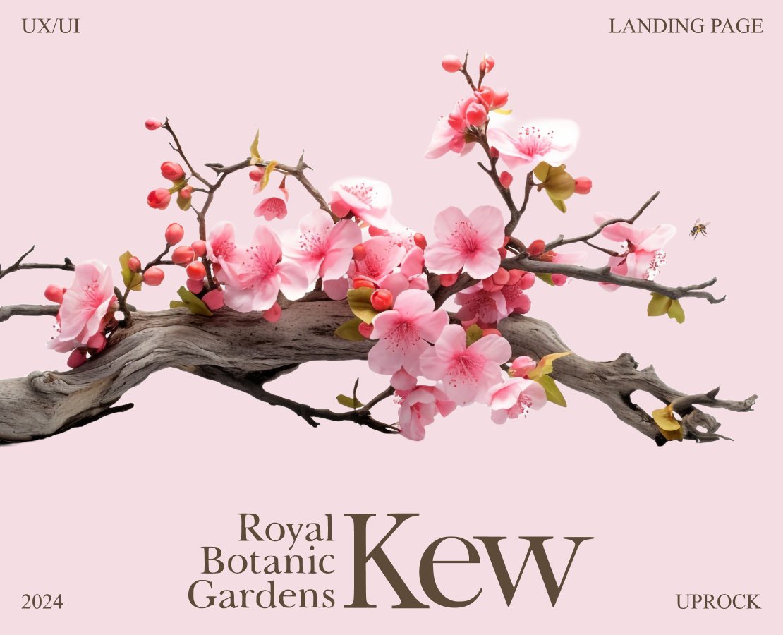 Kew Gardens|Landing page — Интерфейсы, Брендинг на Dprofile
