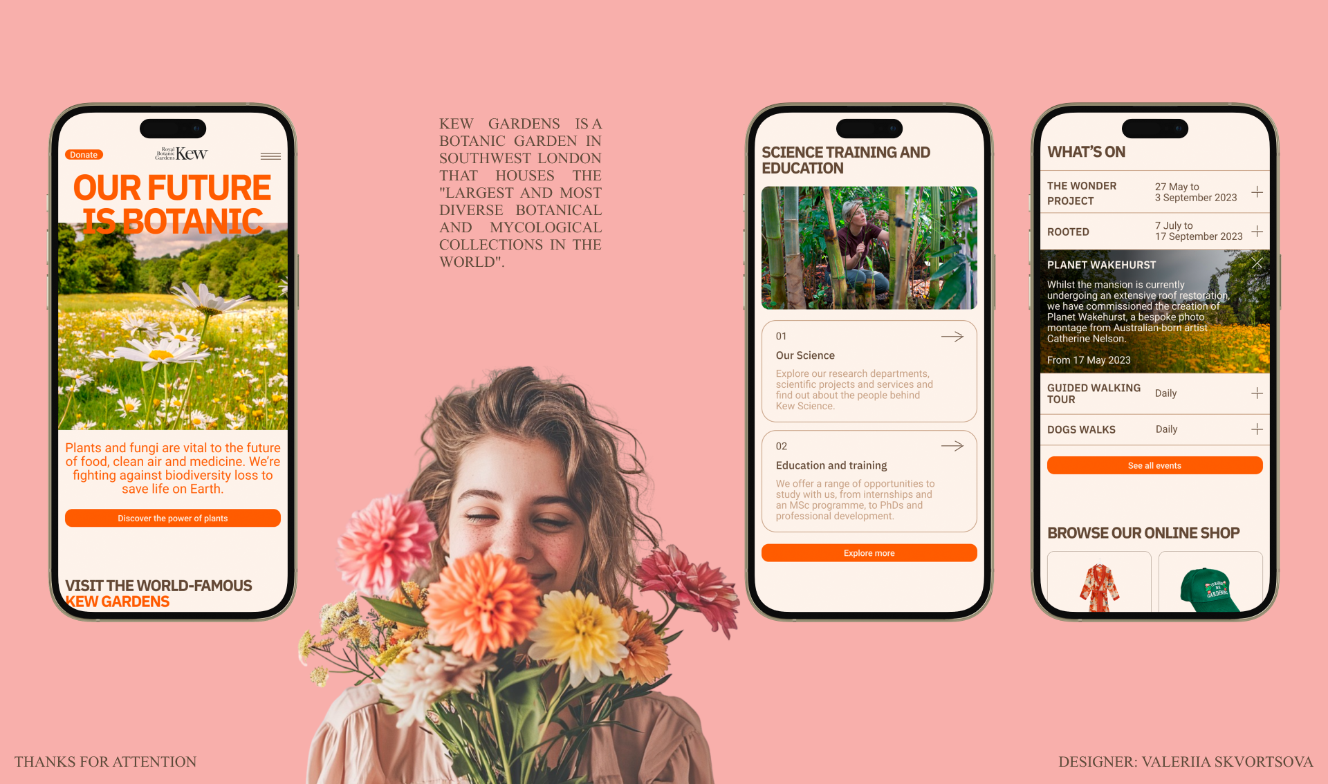 Kew Gardens|Landing page — Изображение №7 — Интерфейсы, Брендинг на Dprofile