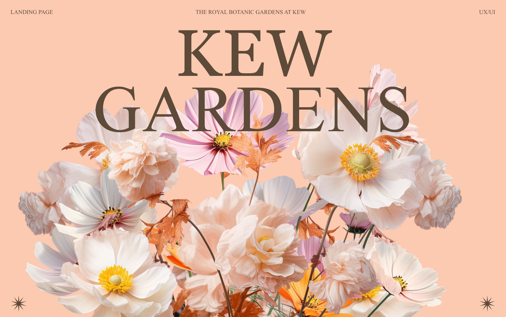 Kew Gardens|Landing page — Изображение №1 — Интерфейсы, Брендинг на Dprofile