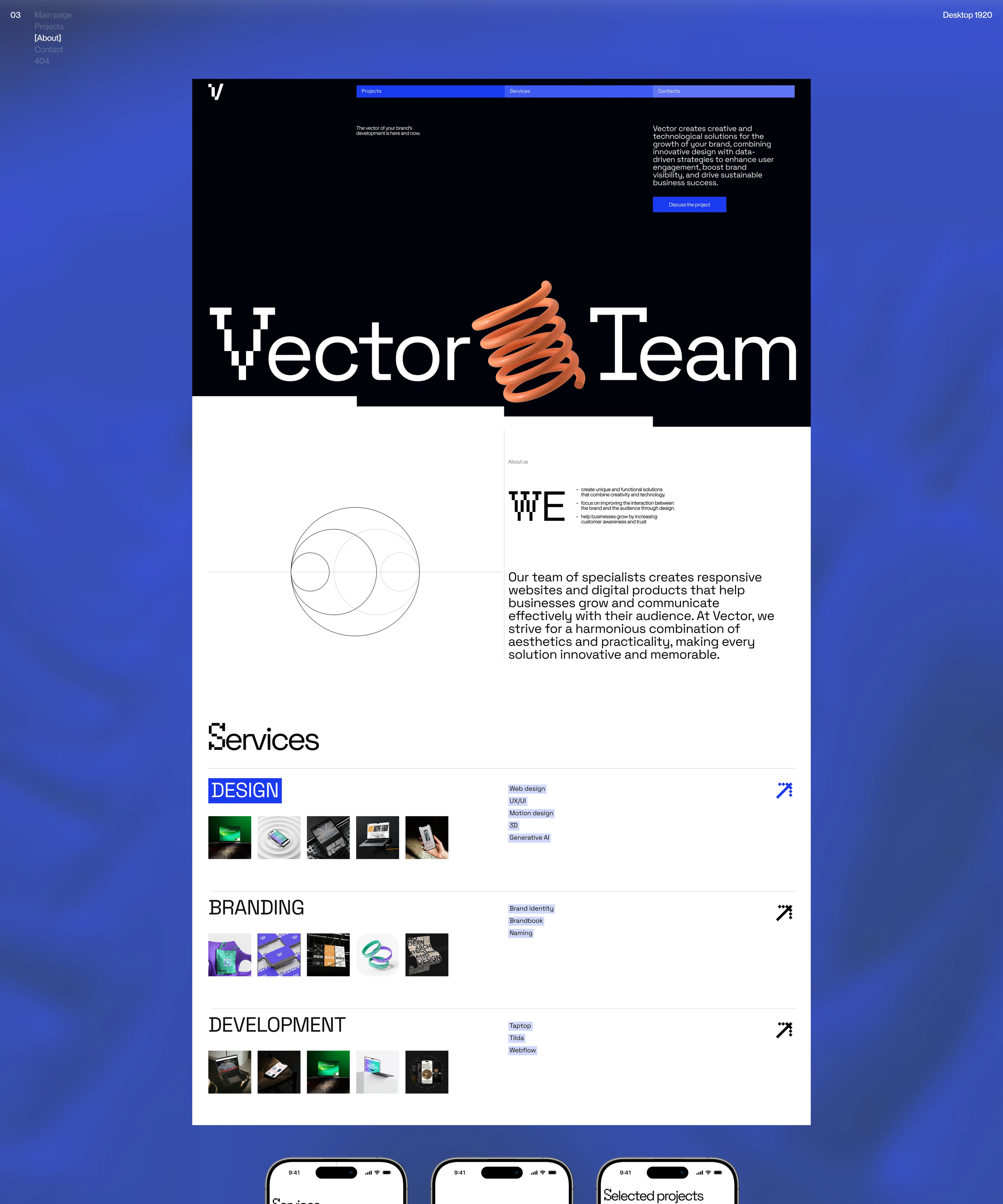 Vector Studio | Web — Изображение №9 — Интерфейсы, Анимация на Dprofile