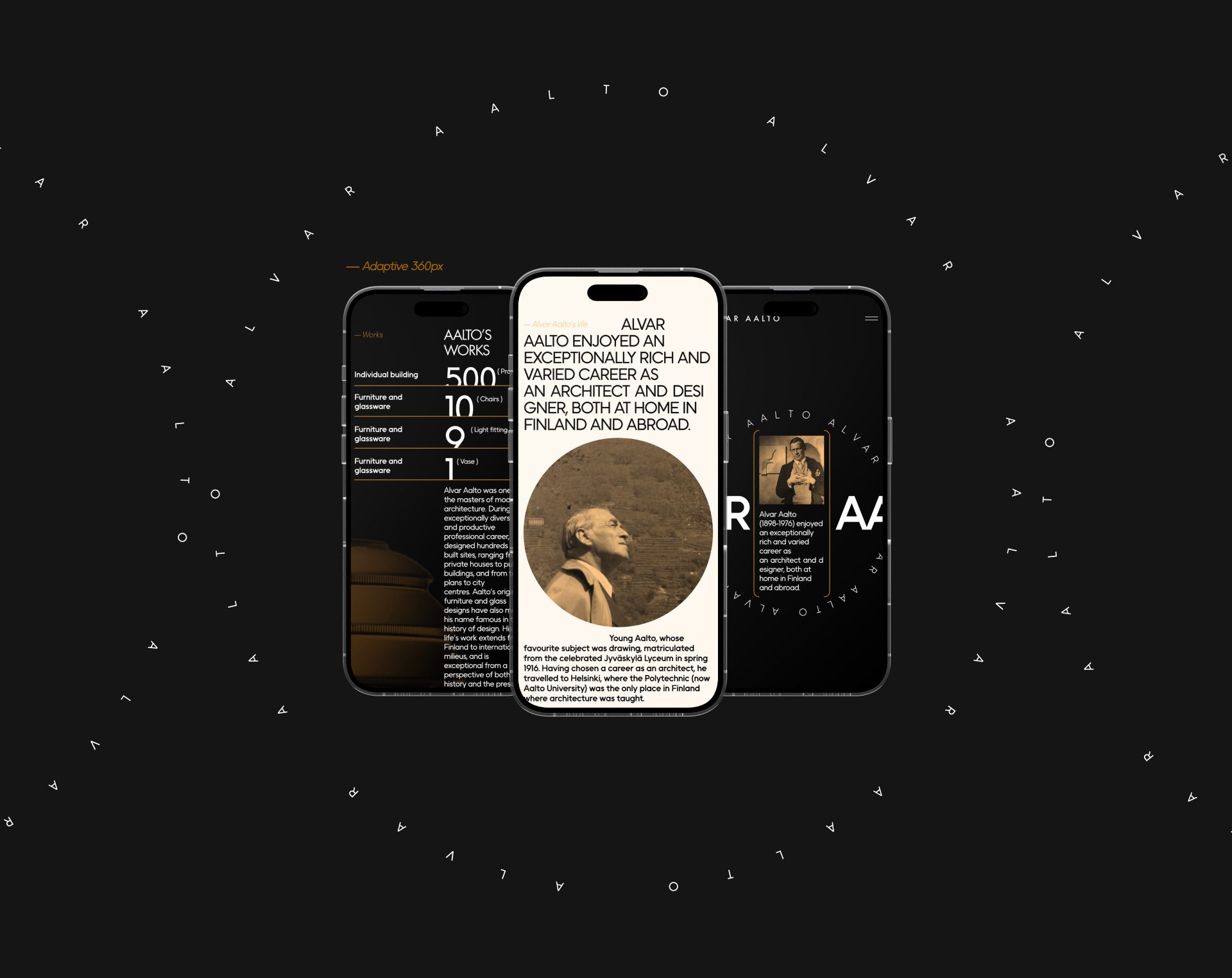 ALVAR AALTO FONDATION | Corporate website redesign — Изображение №9 — Интерфейсы на Dprofile