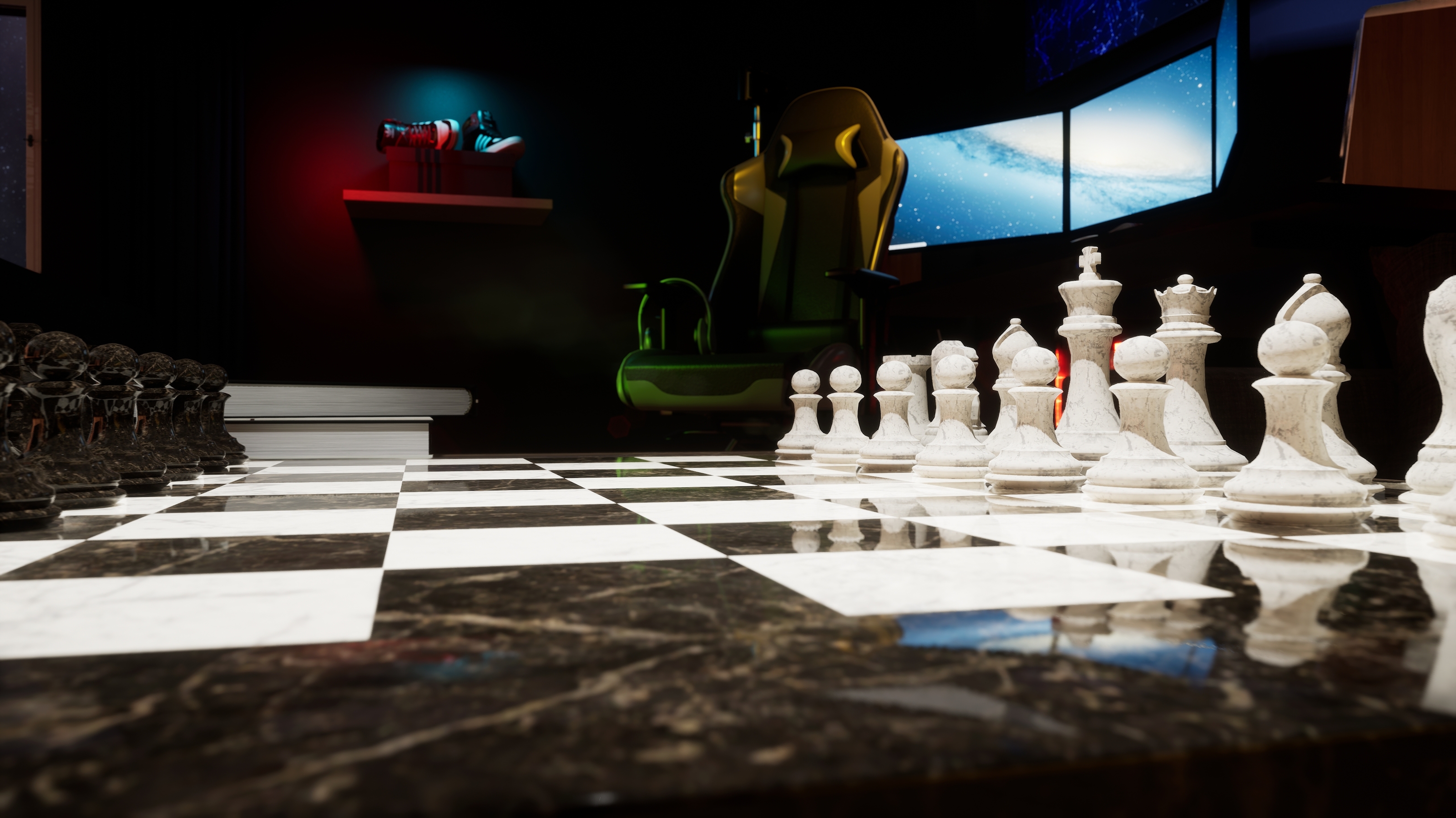 Chill Room- 3D графика в Unreal Engine | 4K (Ultra HD) — Изображение №2 — Графика, 3D на Dprofile