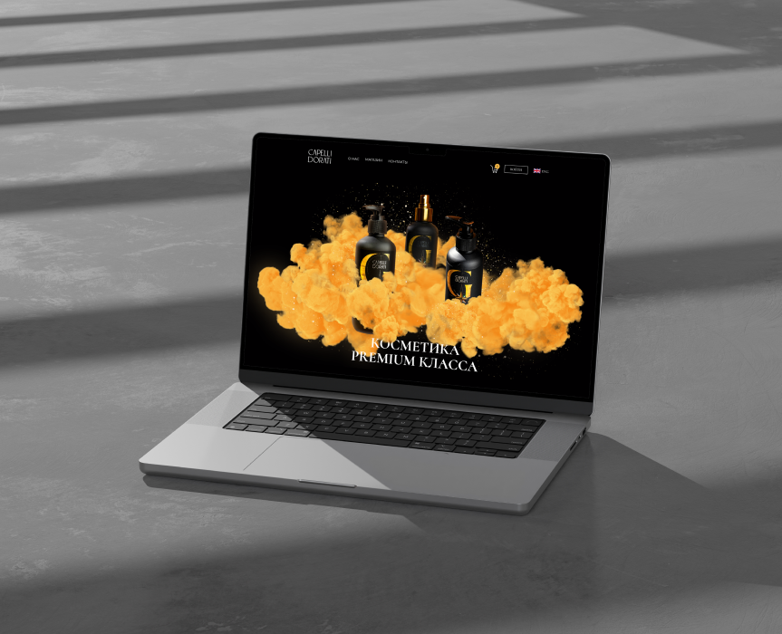 CAPELLI DORATI / ИНТЕРНЕТ-МАГАЗИН — Интерфейсы, Иллюстрация на Dprofile