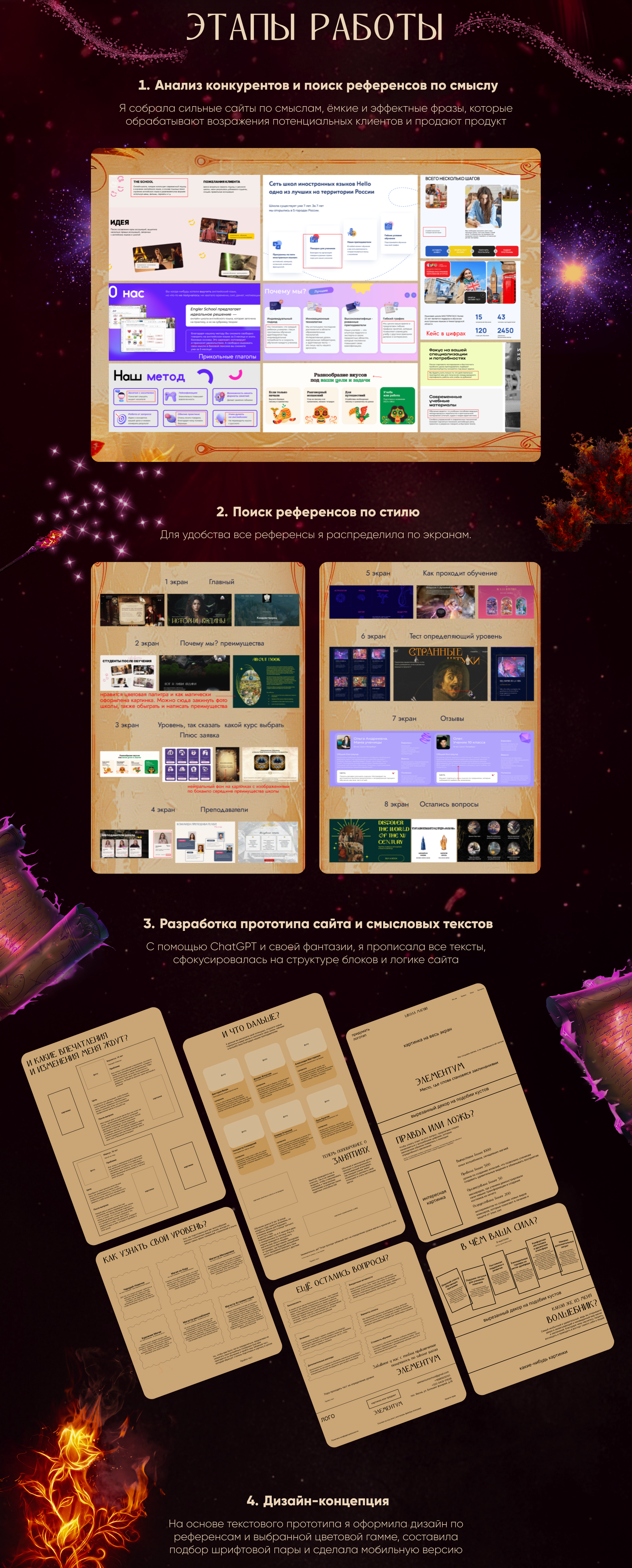ЛЕНДИНГ | ШКОЛА МАГИИ — Изображение №3 — Интерфейсы на Dprofile