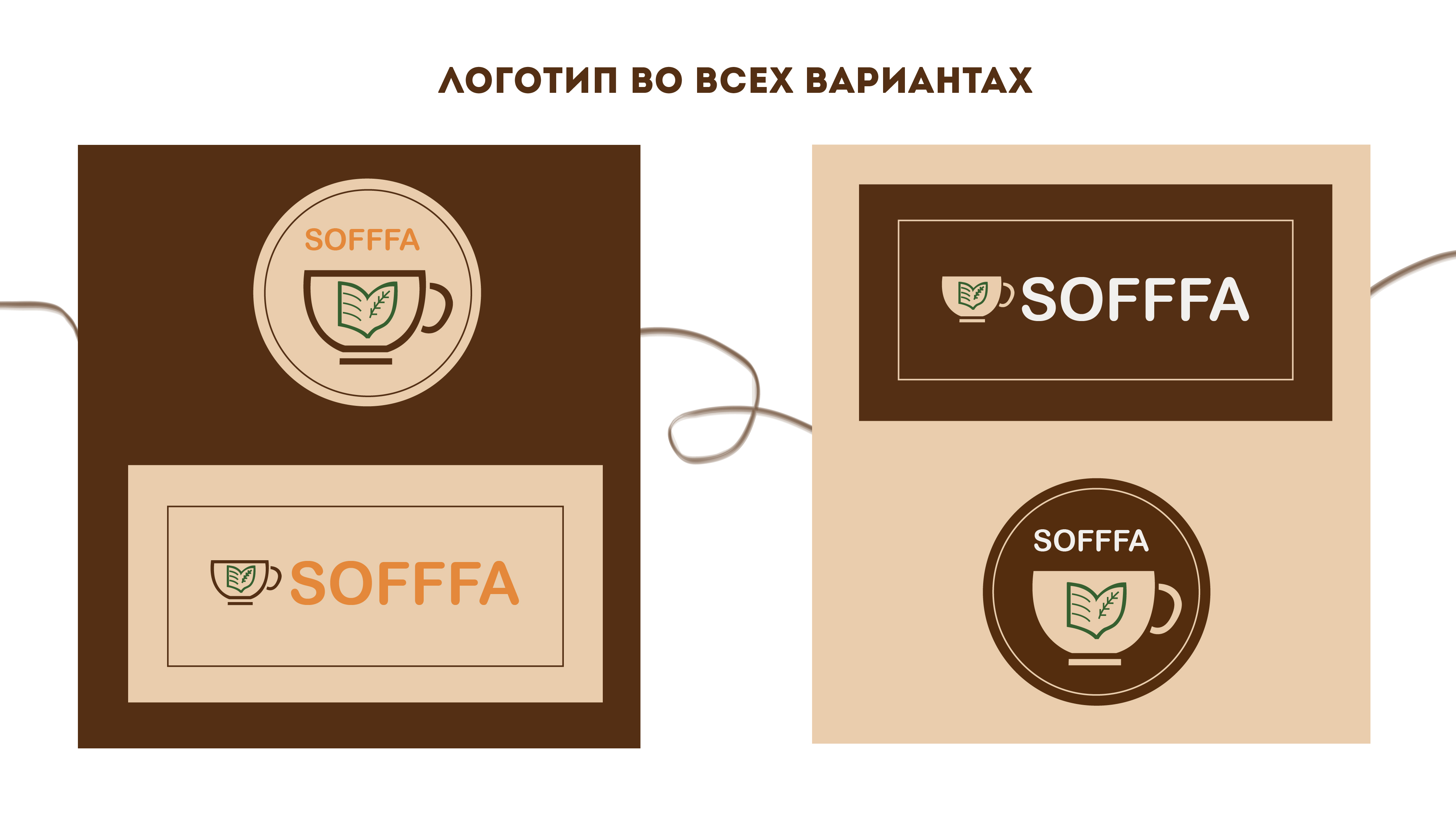 Логотип кофейни SOFFFA — Изображение №4 — Брендинг, Графика на Dprofile