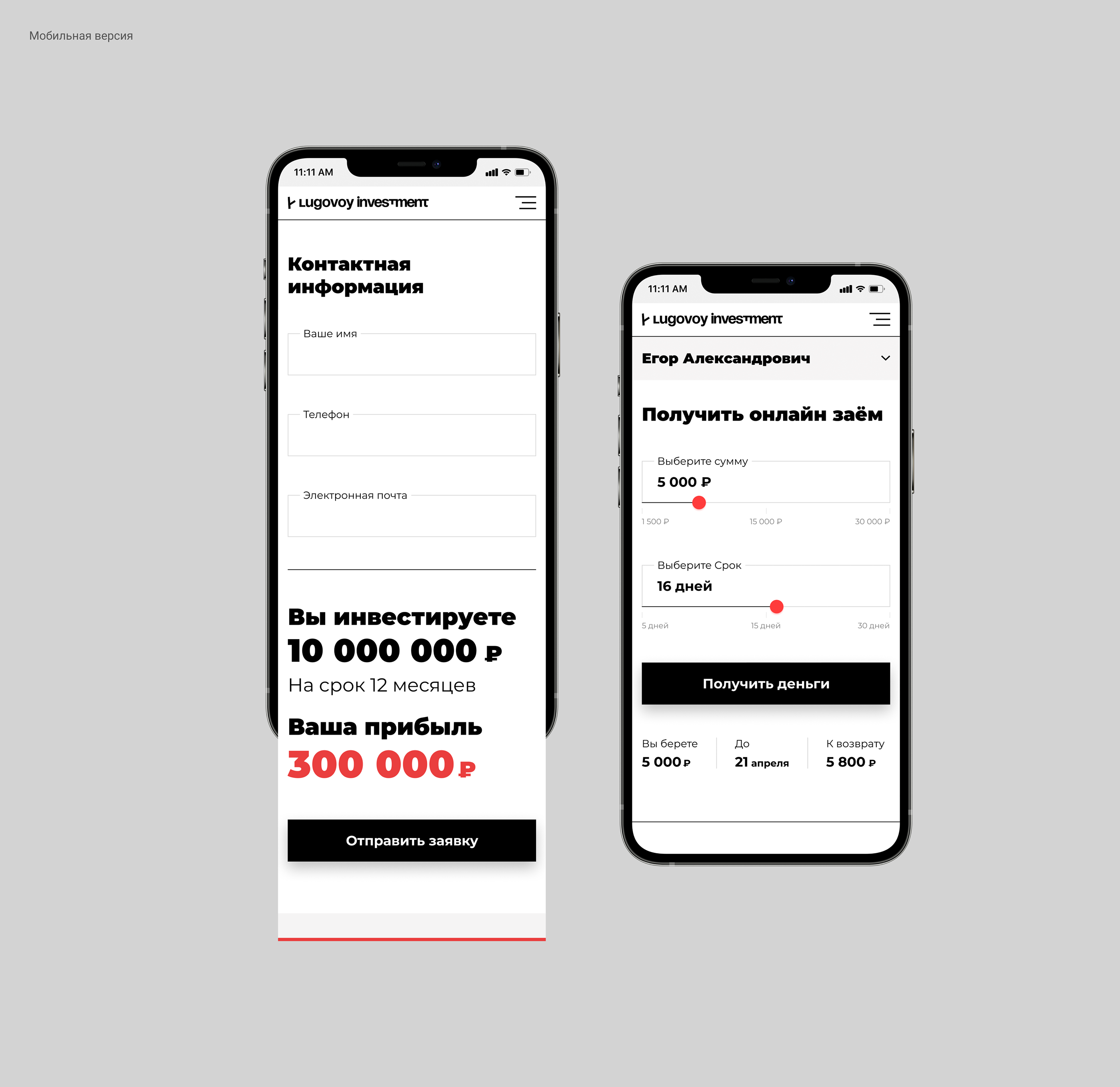 Lugovoy Investment Lab — Изображение №10 — Интерфейсы, Брендинг, Графика на Dprofile