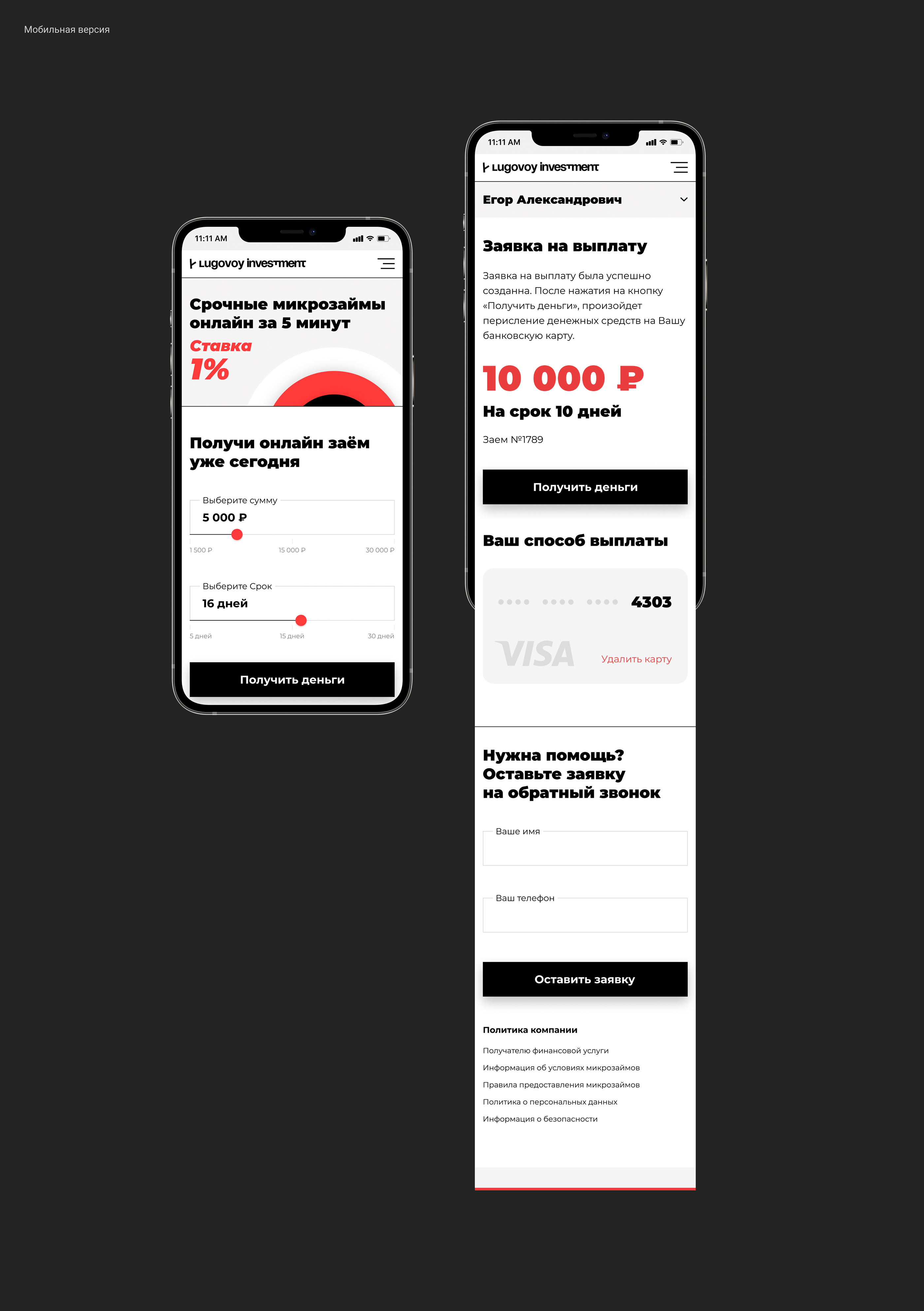 Lugovoy Investment Lab — Изображение №6 — Интерфейсы, Брендинг, Графика на Dprofile