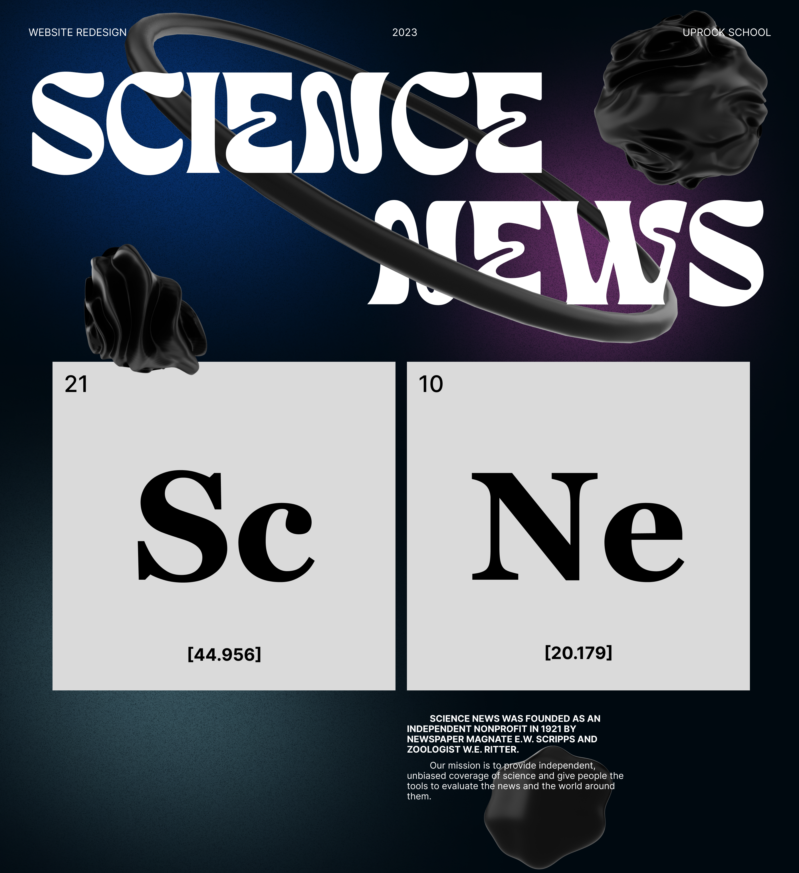 Science News | News website — Изображение №1 — Интерфейсы, Брендинг на Dprofile