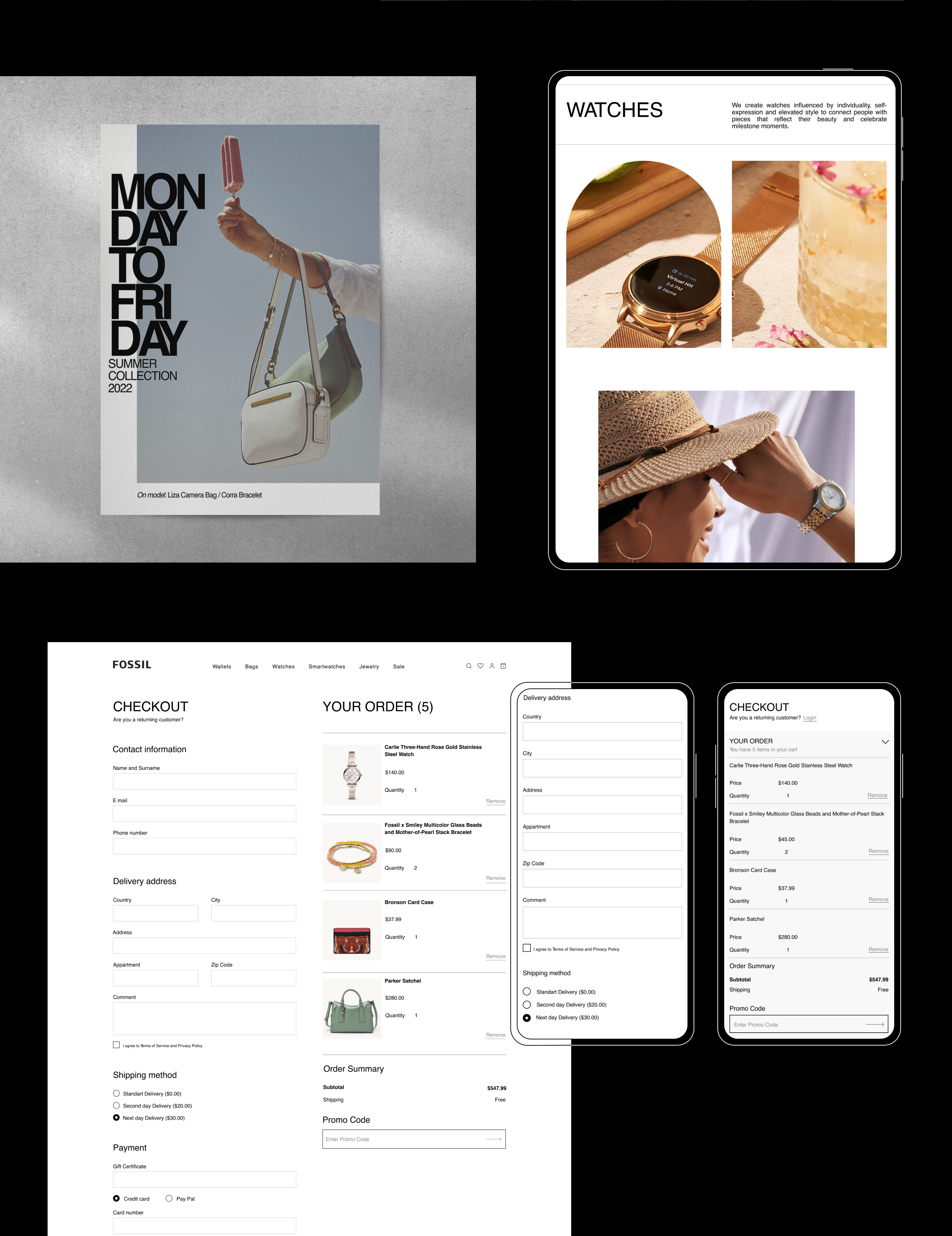 FOSSIL | E-commerce redesign — Изображение №8 — Интерфейсы, Брендинг на Dprofile