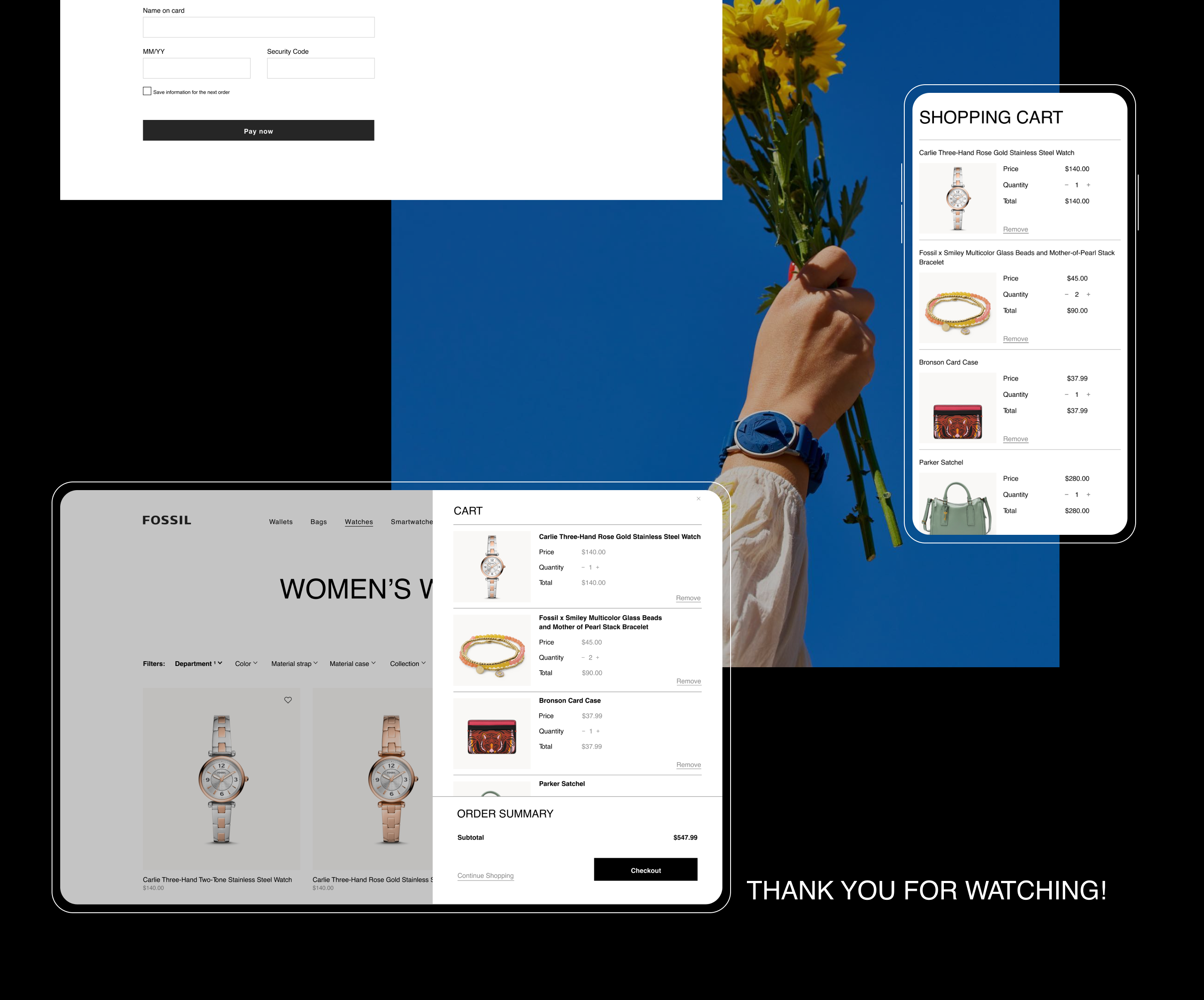 FOSSIL | E-commerce redesign — Изображение №9 — Интерфейсы, Брендинг на Dprofile