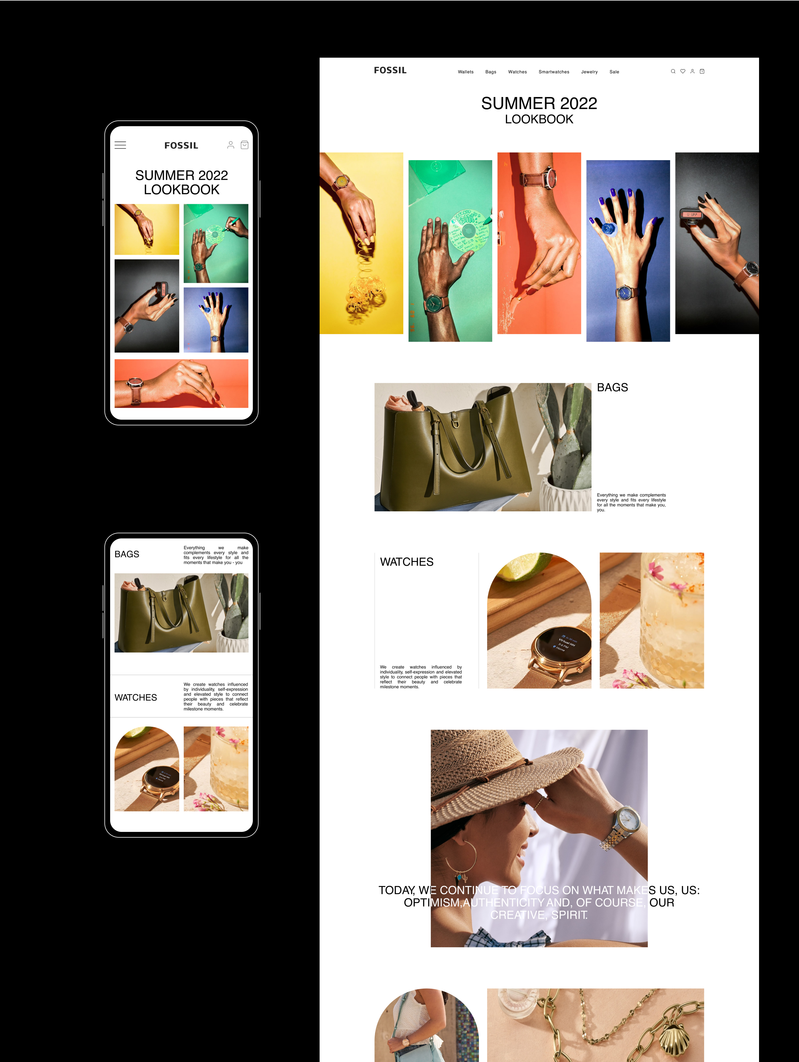 FOSSIL | E-commerce redesign — Изображение №7 — Интерфейсы, Брендинг на Dprofile