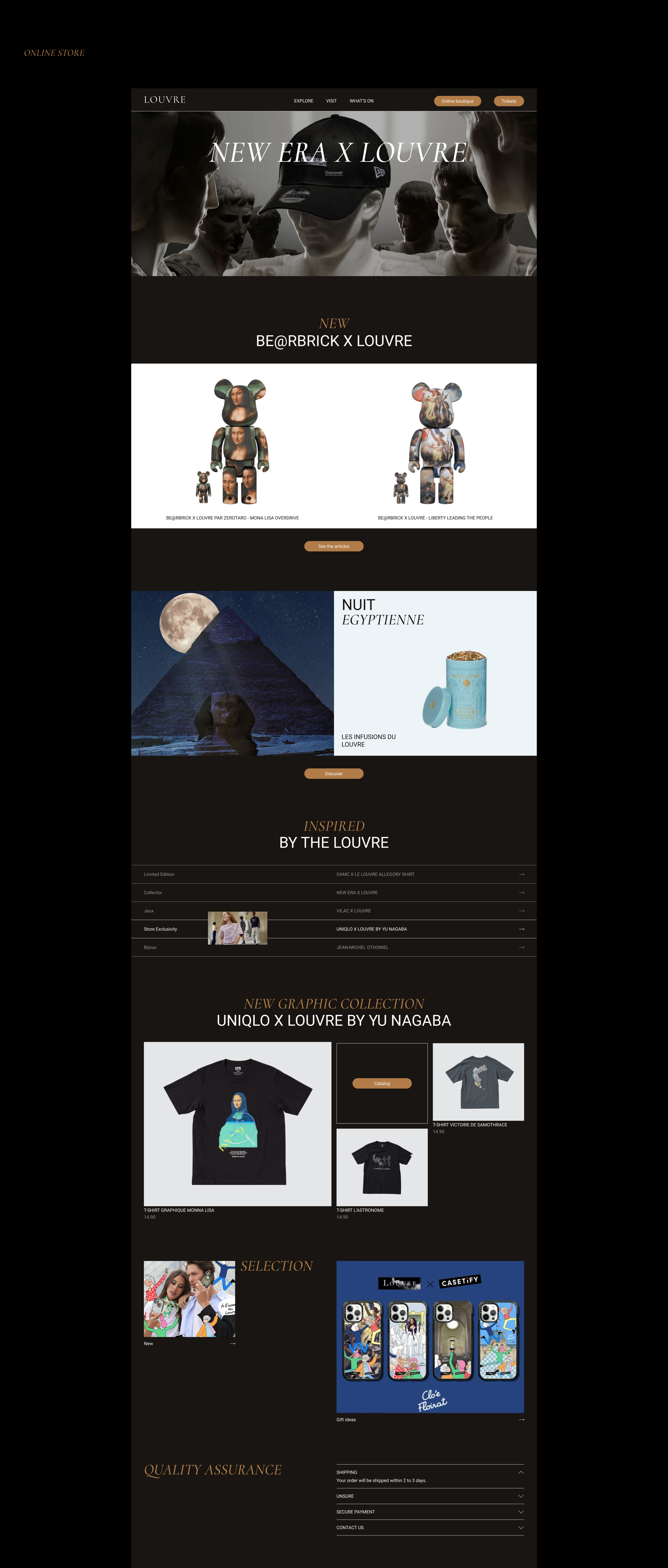 The Louvre | Corporate website redesign — Изображение №6 — Интерфейсы, Брендинг на Dprofile
