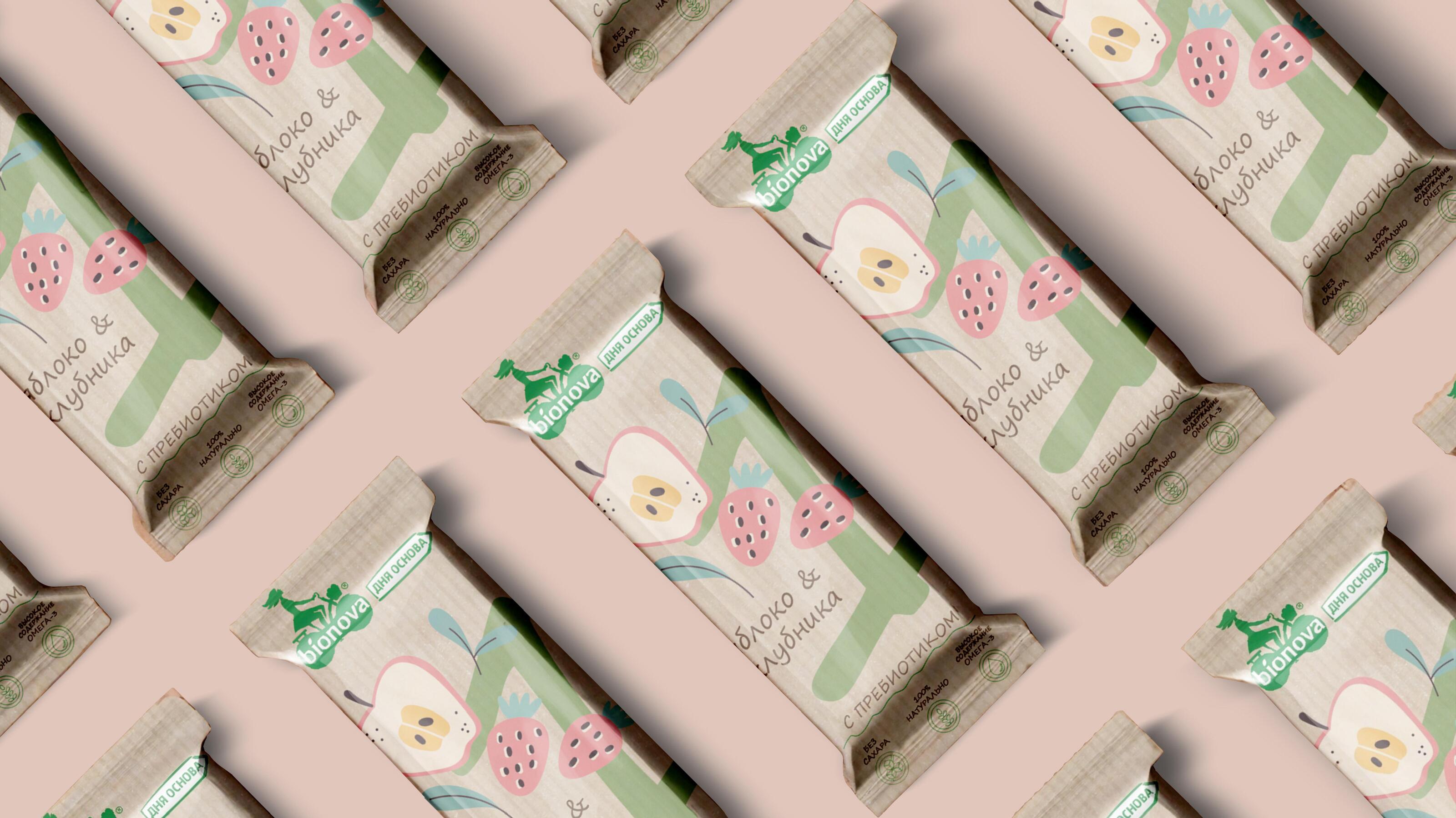 Упаковка батончиков "BioNova" — Изображение №3 — Брендинг, Графика на Dprofile