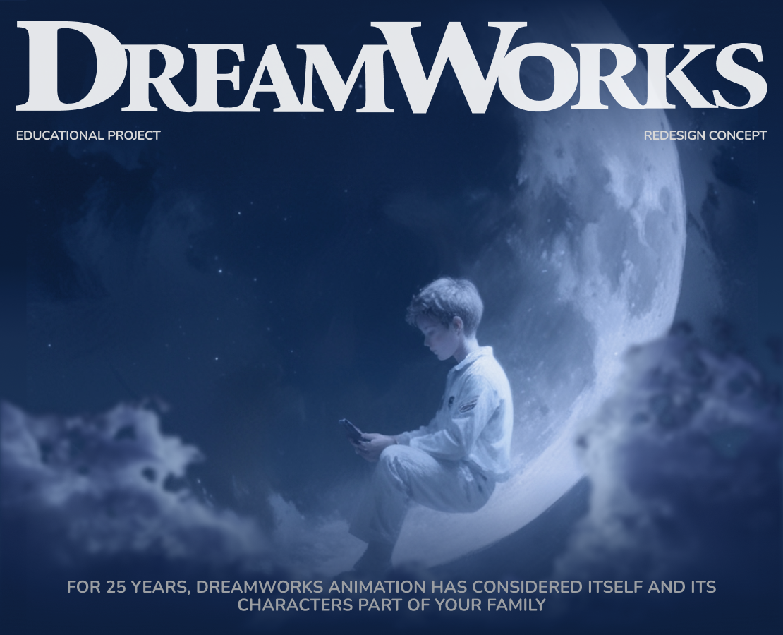 DreamWorks | Corporate website | Redesign — Интерфейсы, Маркетинг на Dprofile