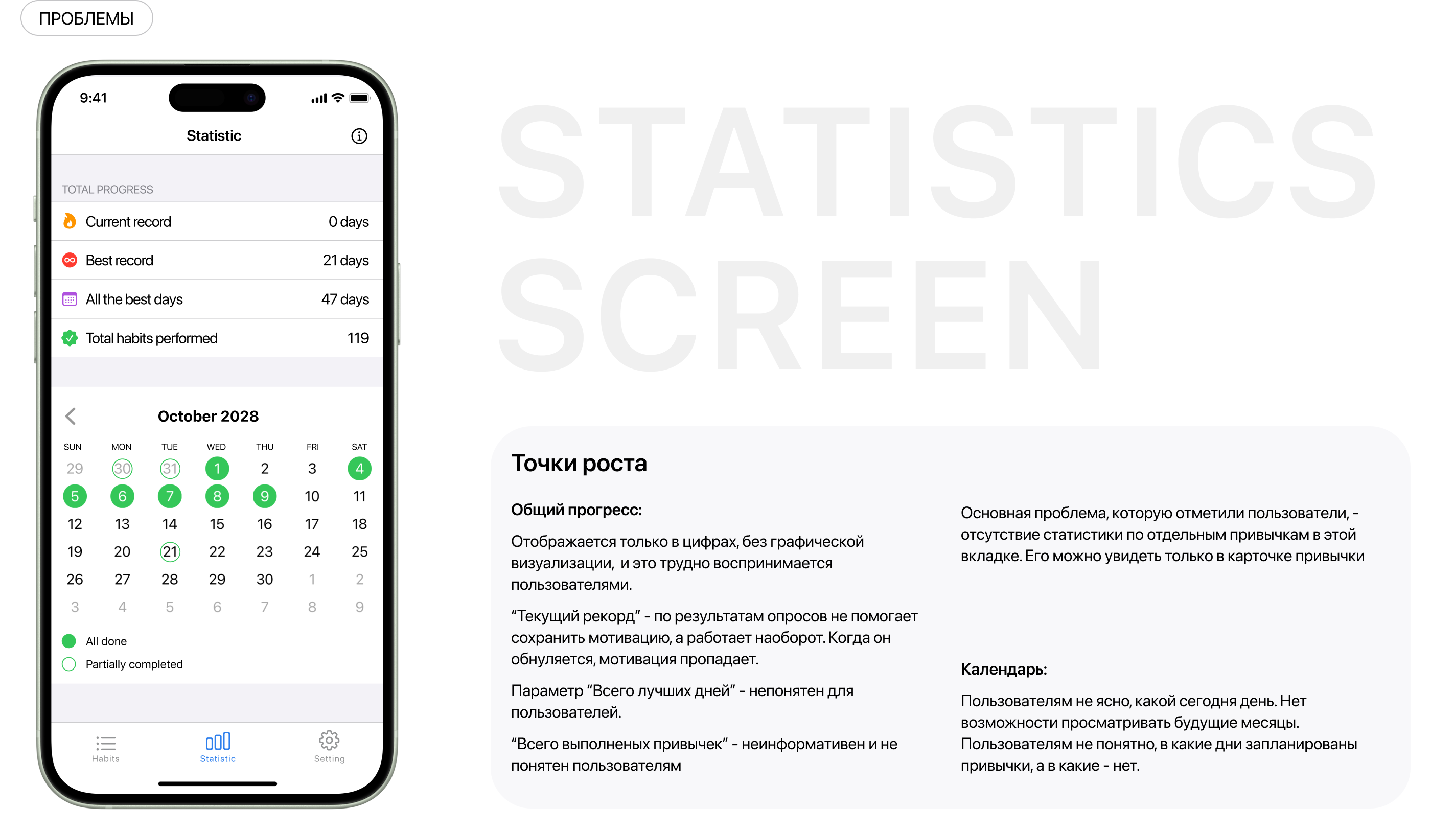 Трекер привычек (приложение для iOS) — Изображение №8 — Интерфейсы на Dprofile