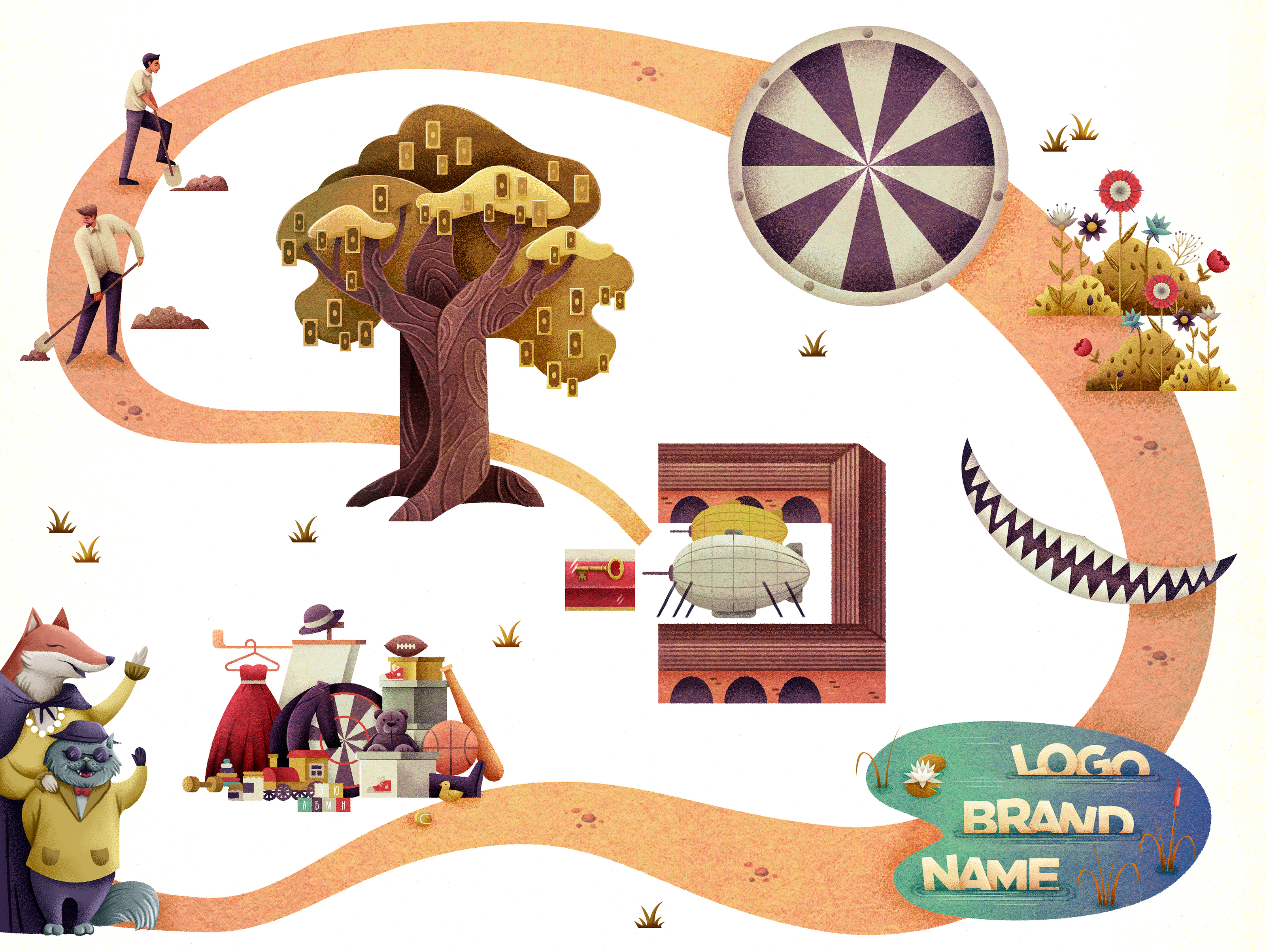 Настольная игра "Фабрика Франшиз" — Изображение №4 — Иллюстрация на Dprofile