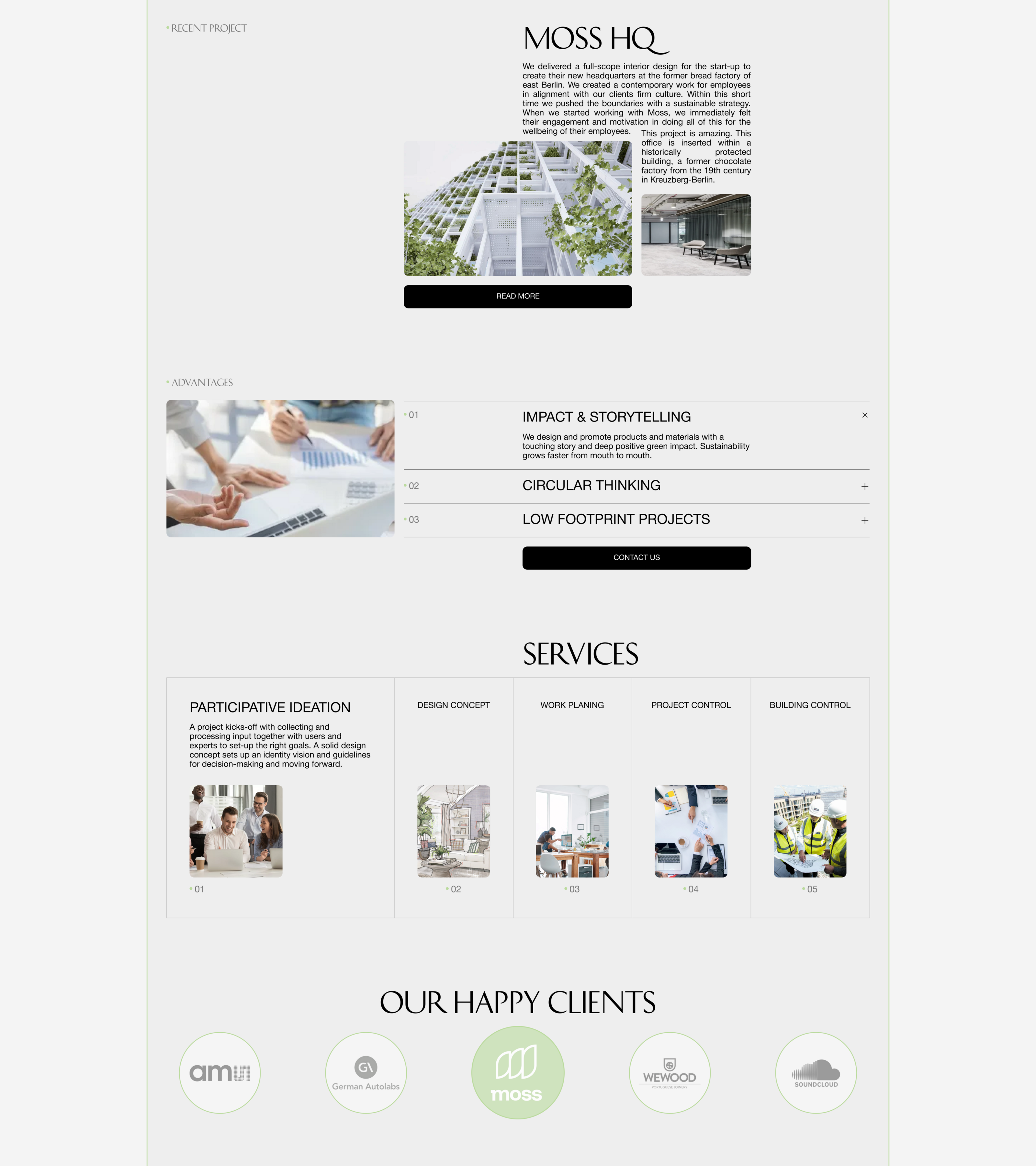 Corporate Website Redesign l Studio Vale — Изображение №3 — Интерфейсы, Брендинг на Dprofile