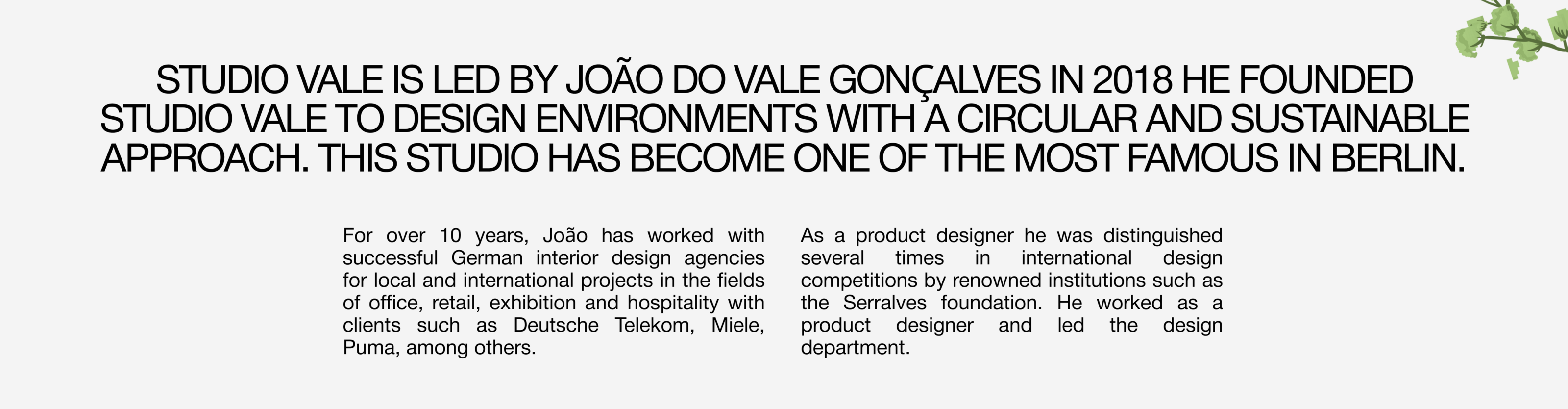 Corporate Website Redesign l Studio Vale — Изображение №2 — Интерфейсы, Брендинг на Dprofile
