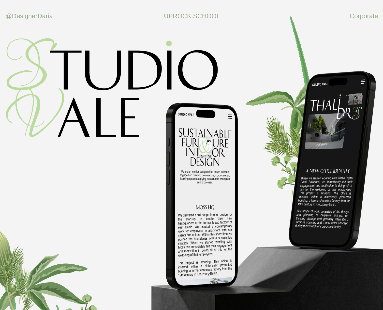 Corporate Website Redesign l Studio Vale на Dprofile