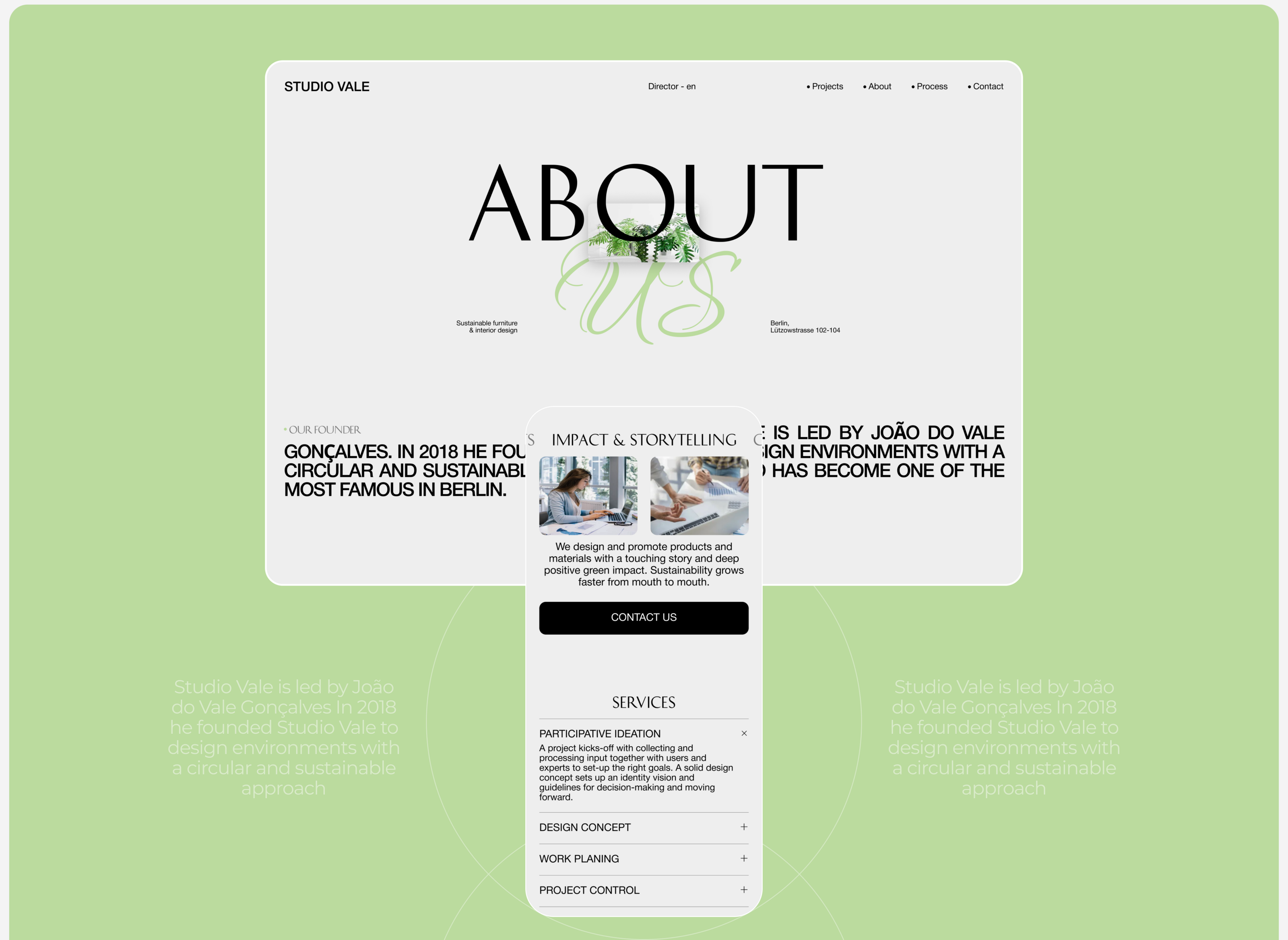 Corporate Website Redesign l Studio Vale — Изображение №12 — Интерфейсы, Брендинг на Dprofile