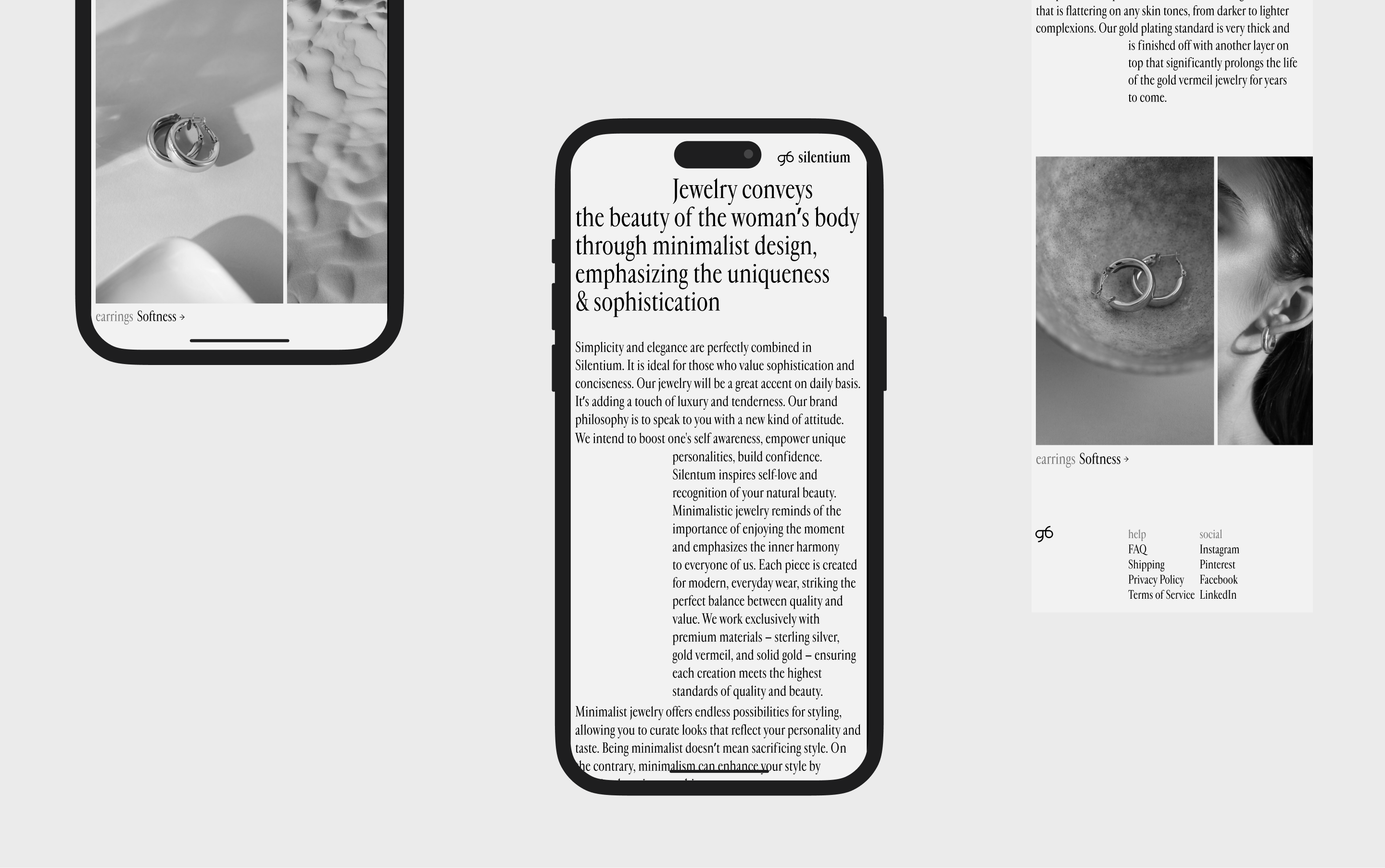 Silentium | Ювелирный бренд — Изображение №6 — Интерфейсы, Брендинг на Dprofile