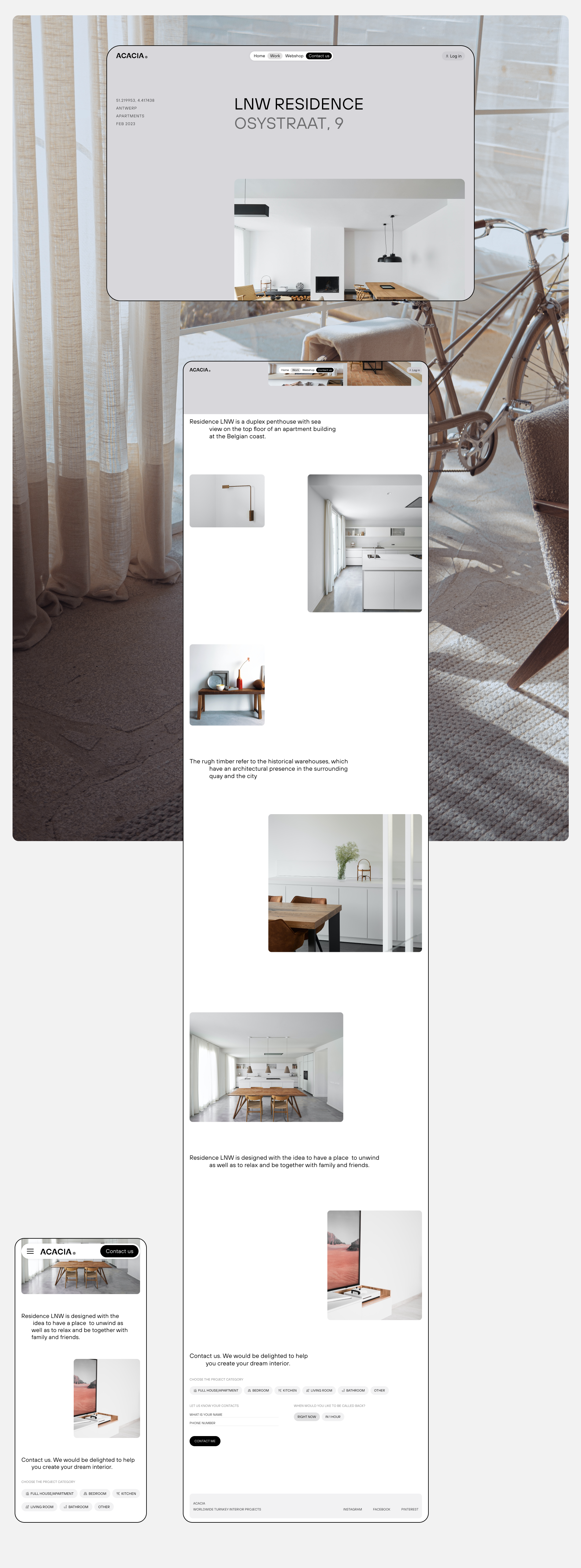 ACACIA ® interior studio — Изображение №3 — Интерфейсы на Dprofile