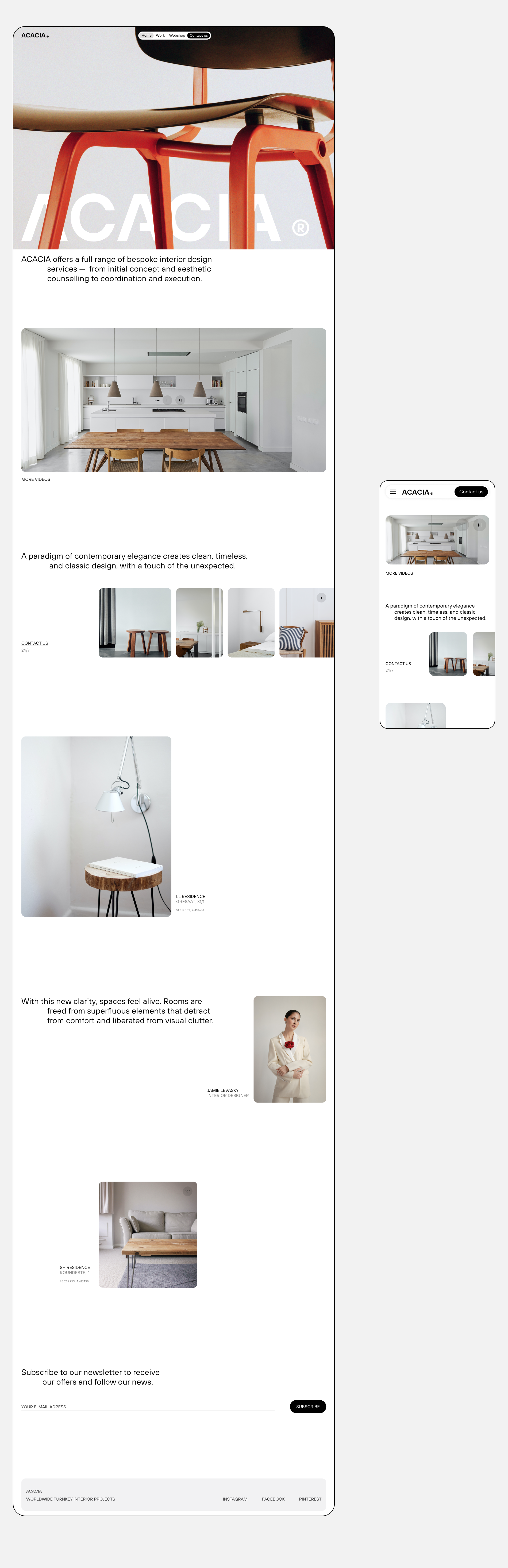 ACACIA ® interior studio — Изображение №2 — Интерфейсы на Dprofile