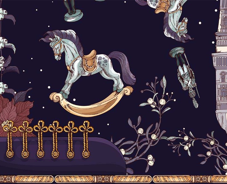NUTCRACKER SILK SCARVES 2023 — Иллюстрация, Анимация на Dprofile