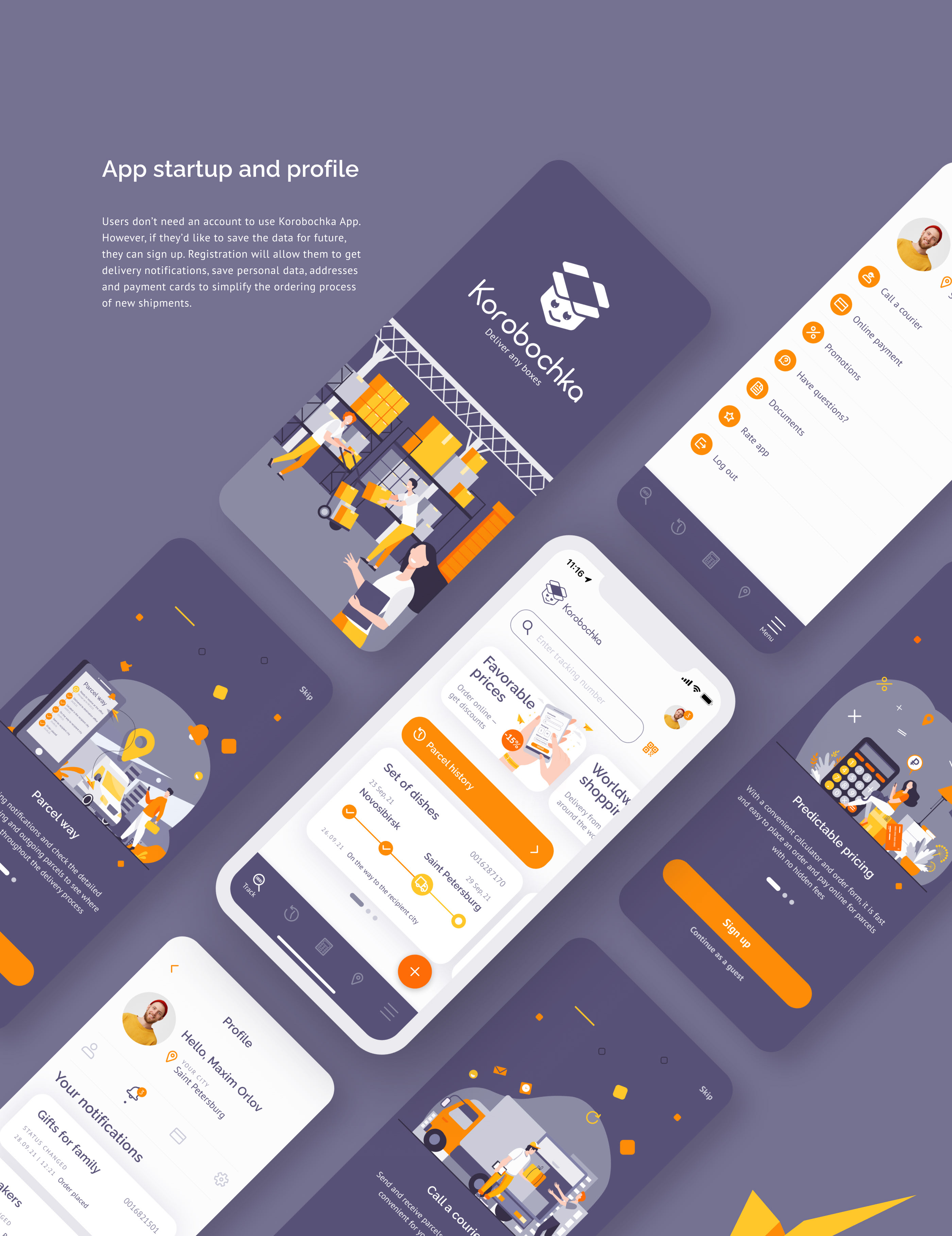 Коробочка — Mobile App UX/UI Case study — Изображение №7 — Интерфейсы на Dprofile