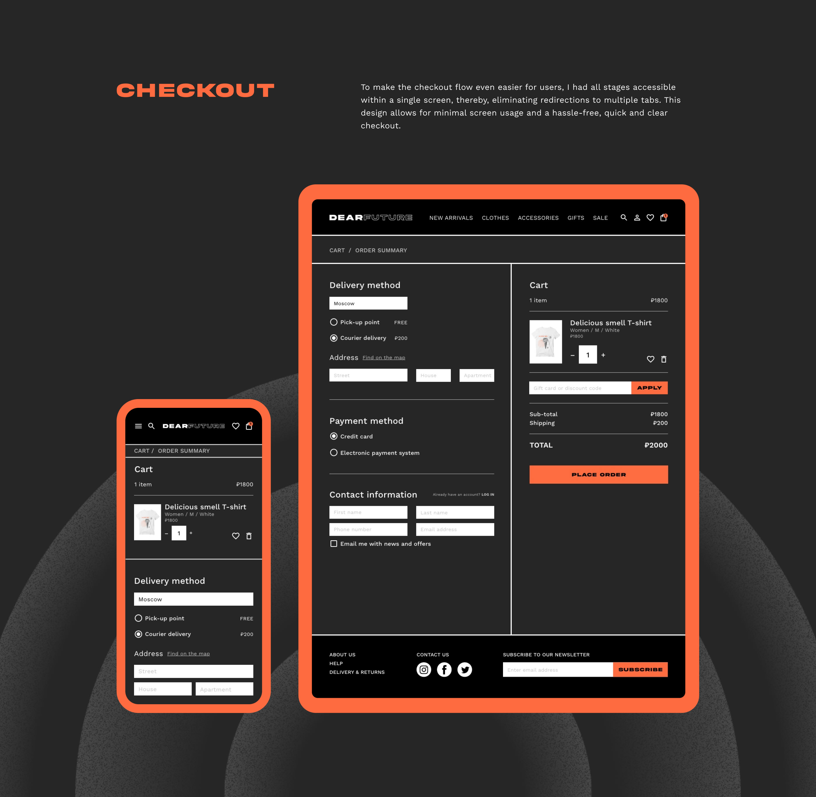 DEARFUTURE — Responsive Website Design Case study — Изображение №9 — Интерфейсы на Dprofile