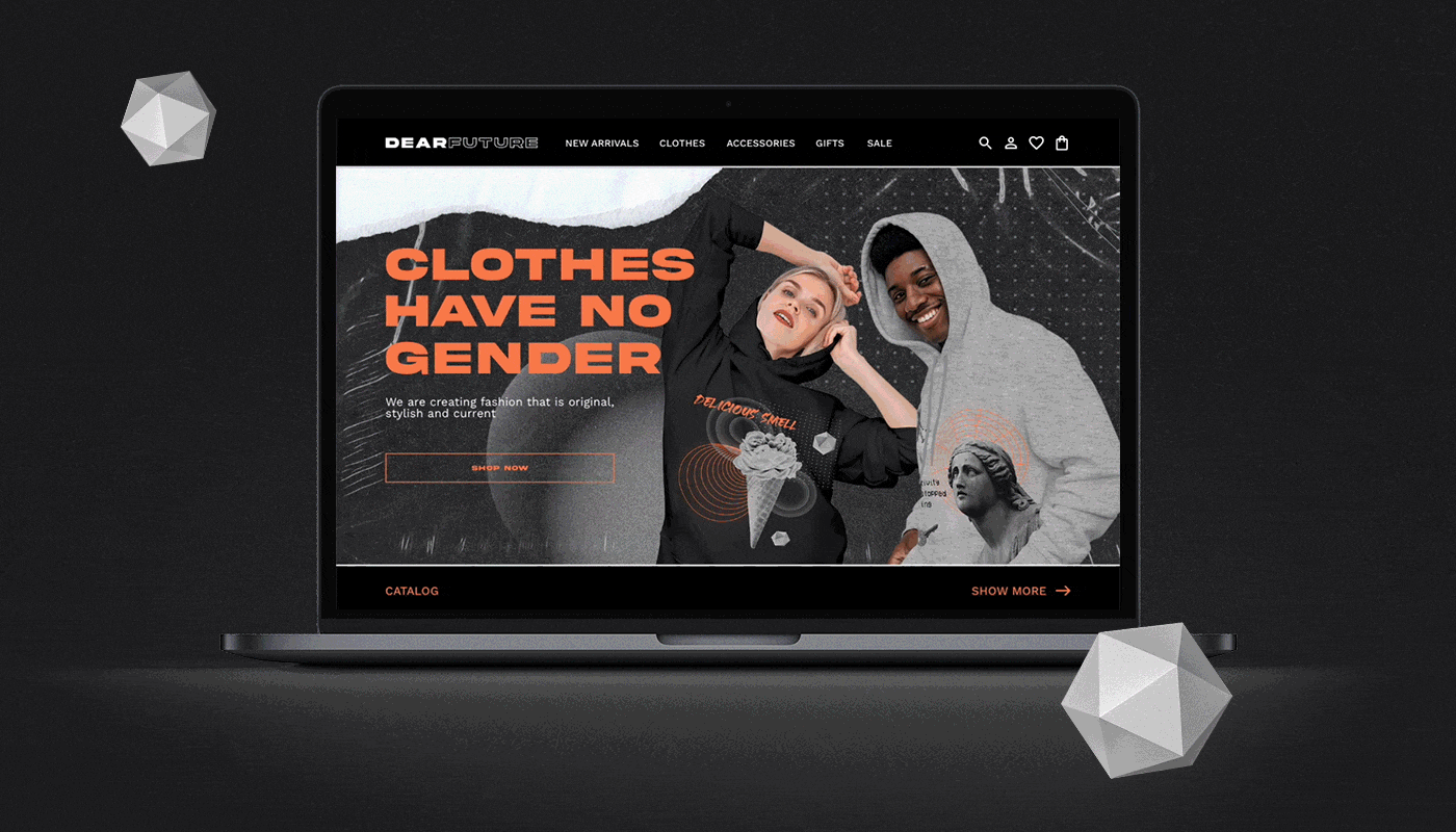 DEARFUTURE — Responsive Website Design Case study — Изображение №4 — Интерфейсы на Dprofile
