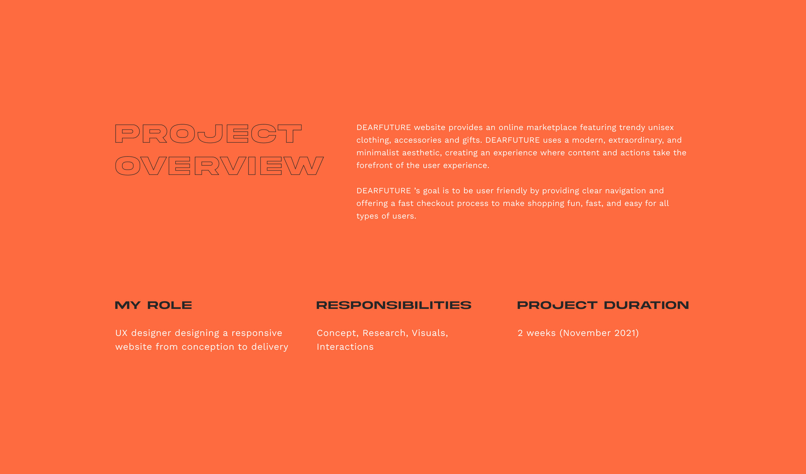 DEARFUTURE — Responsive Website Design Case study — Изображение №2 — Интерфейсы на Dprofile