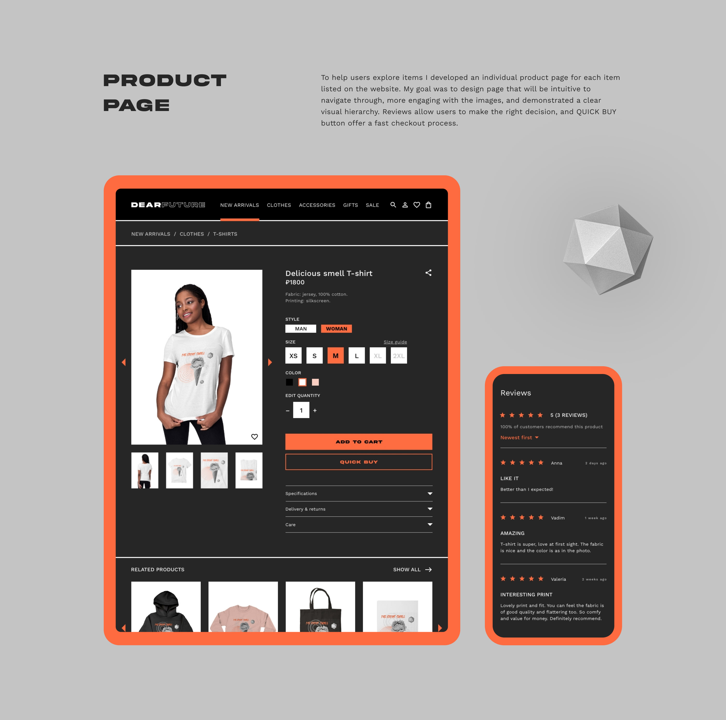 DEARFUTURE — Responsive Website Design Case study — Изображение №8 — Интерфейсы на Dprofile